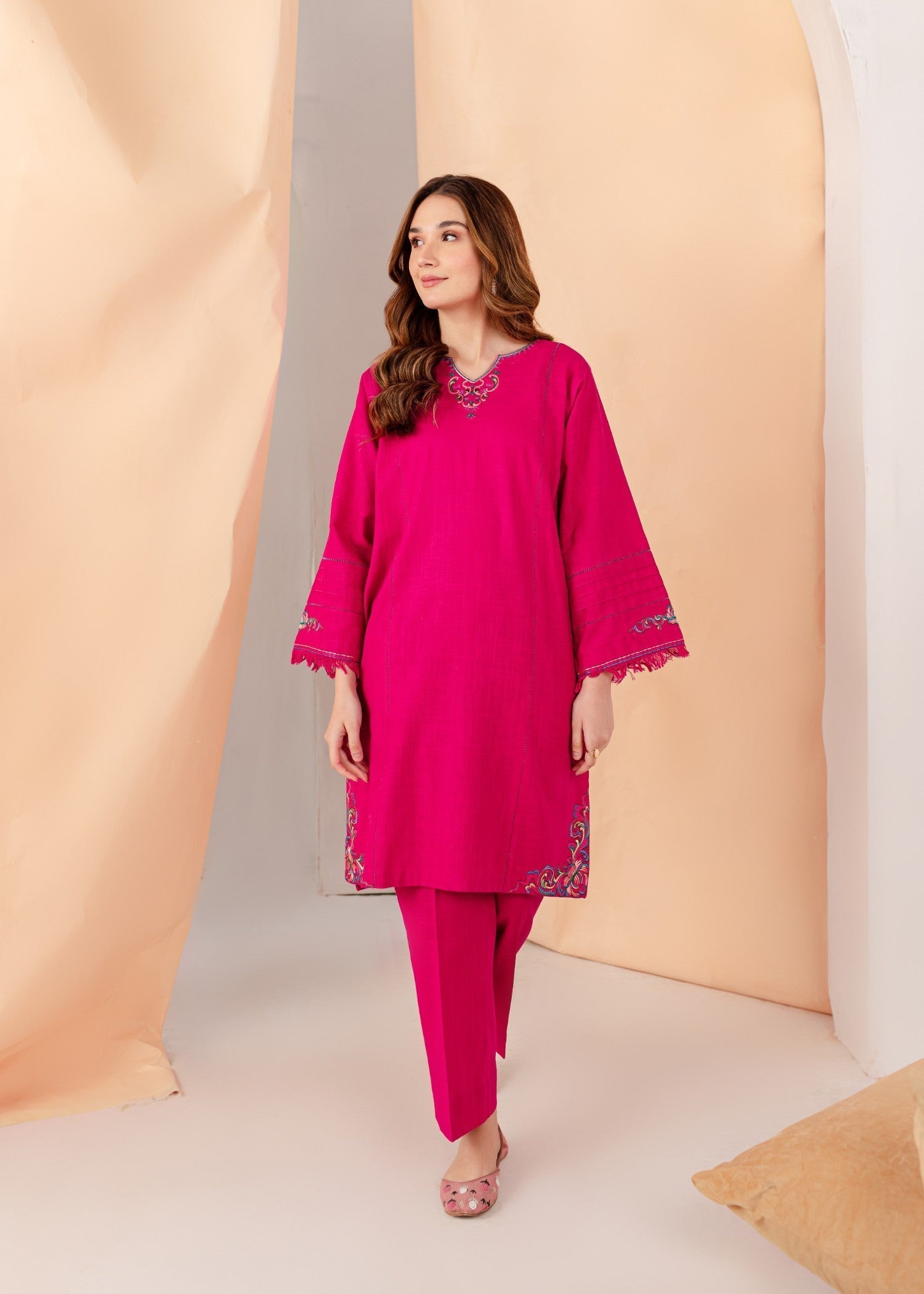 Mayal Embroidered ZC KD PK Women 2pcs