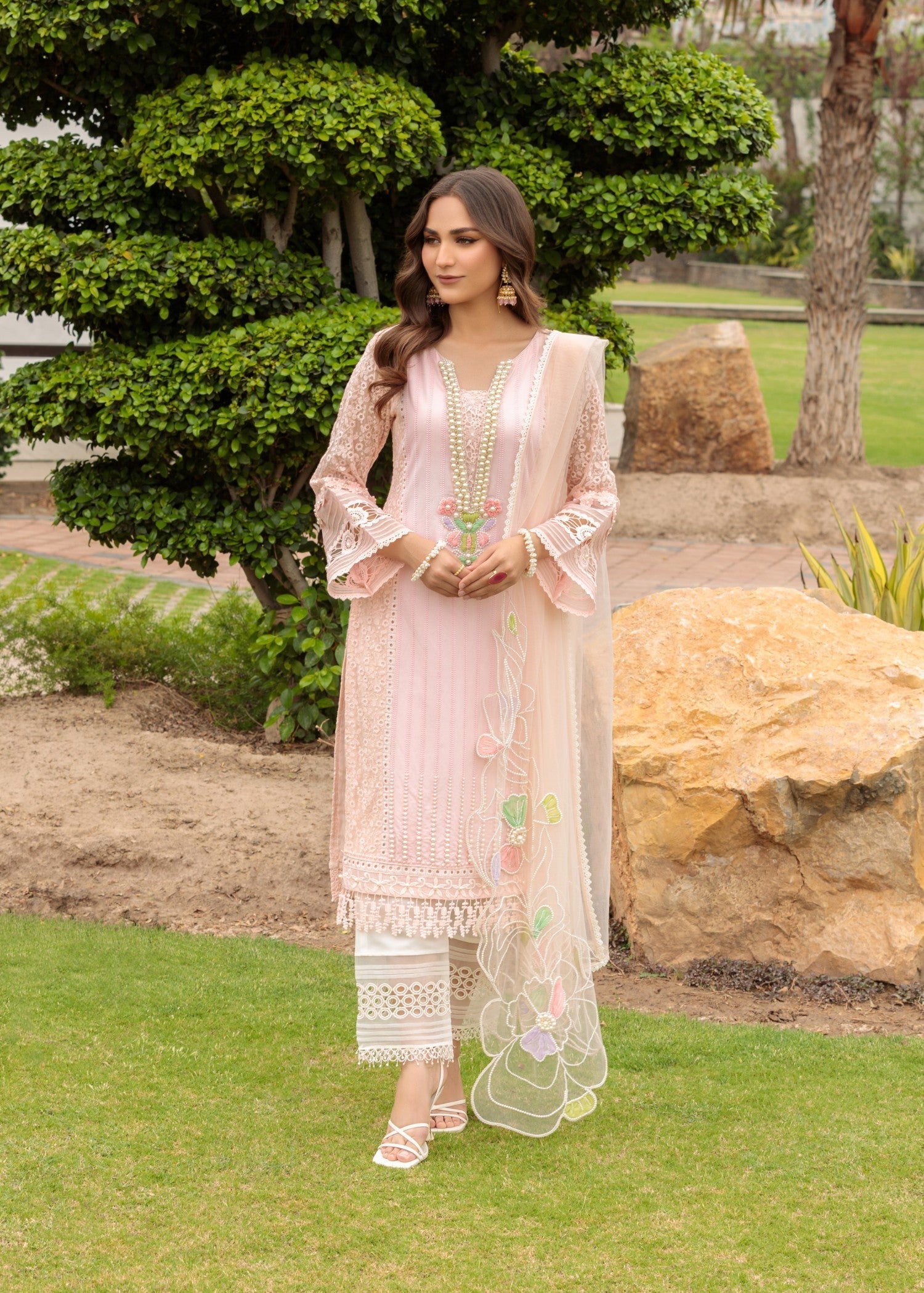 Khuda Baksh Creations S 123 Pink Women 4pcs