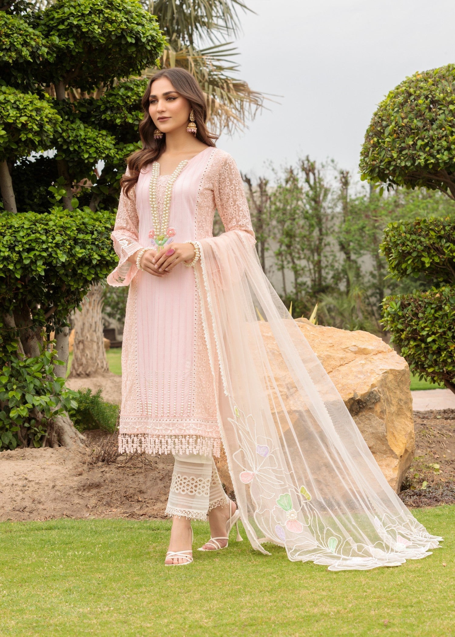 Khuda Baksh Creations S 123 Pink Women 4pcs