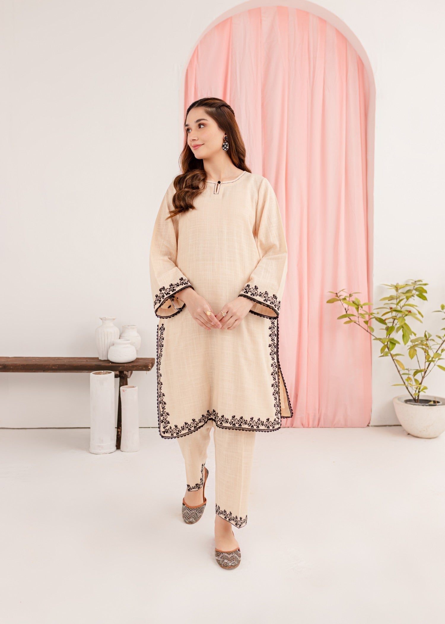 Mayal Embroidered ZC KD CR Women 2pcs