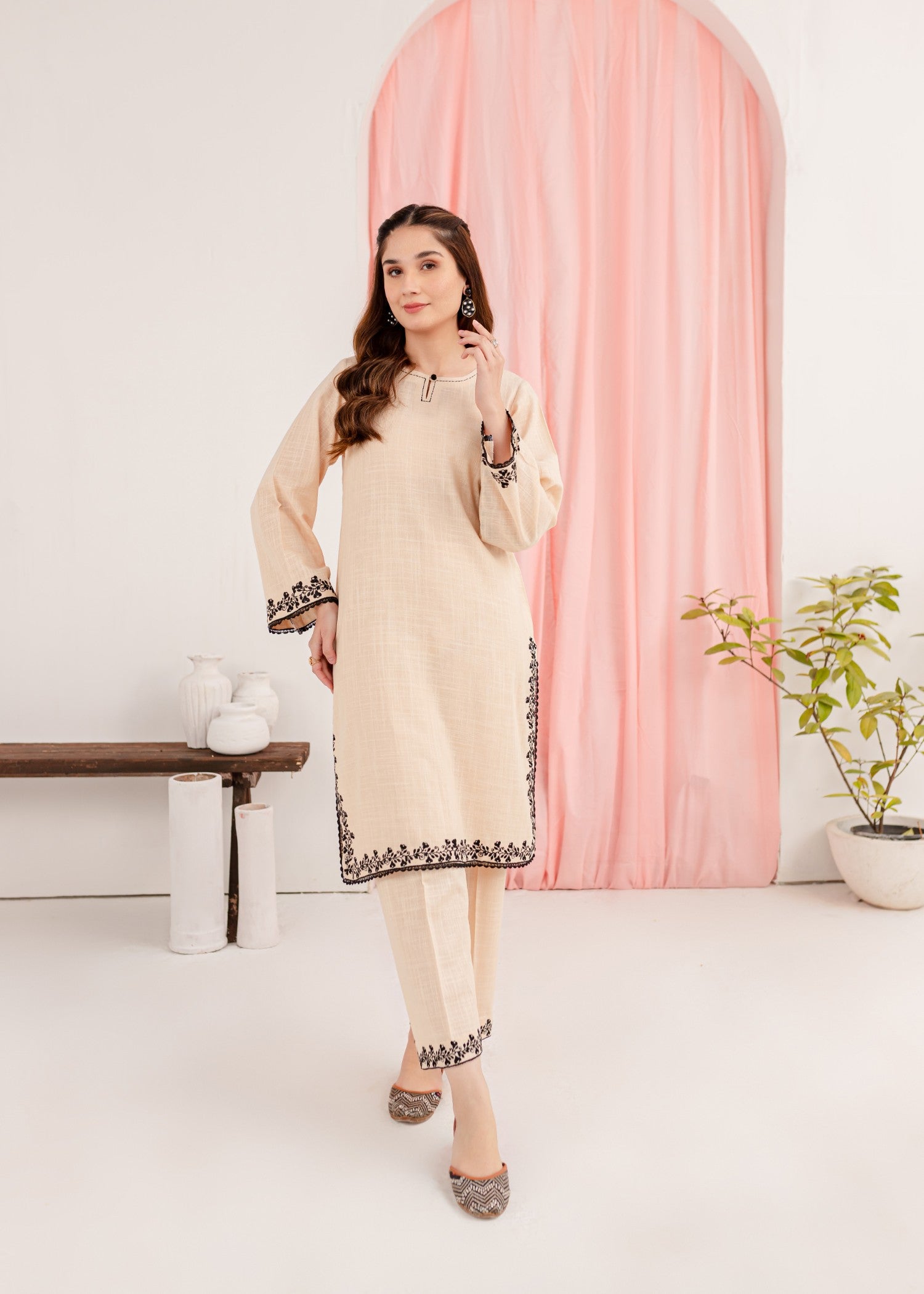 Mayal Embroidered ZC KD CR Women 2pcs