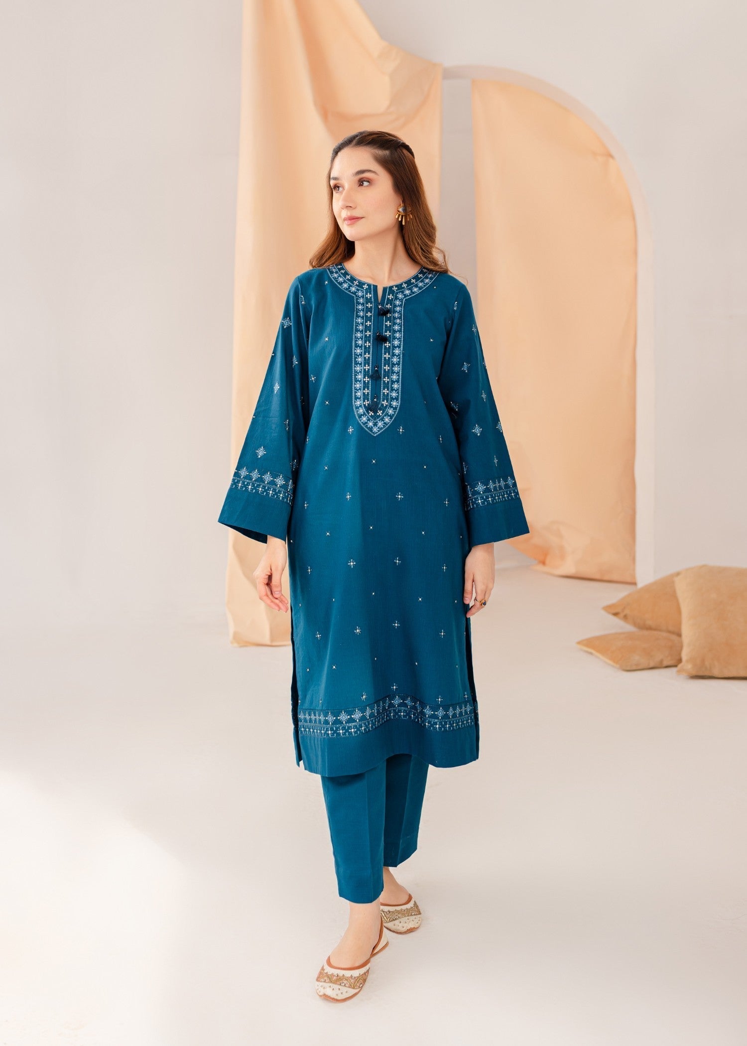 Mayal Embroidered ZC KD BL Women 2pcs
