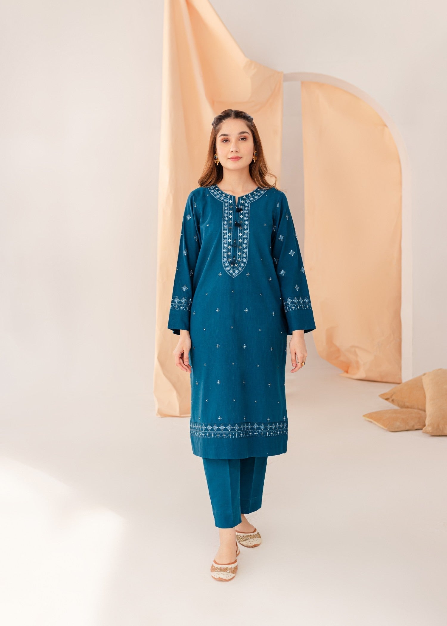Mayal Embroidered ZC KD BL Women 2pcs
