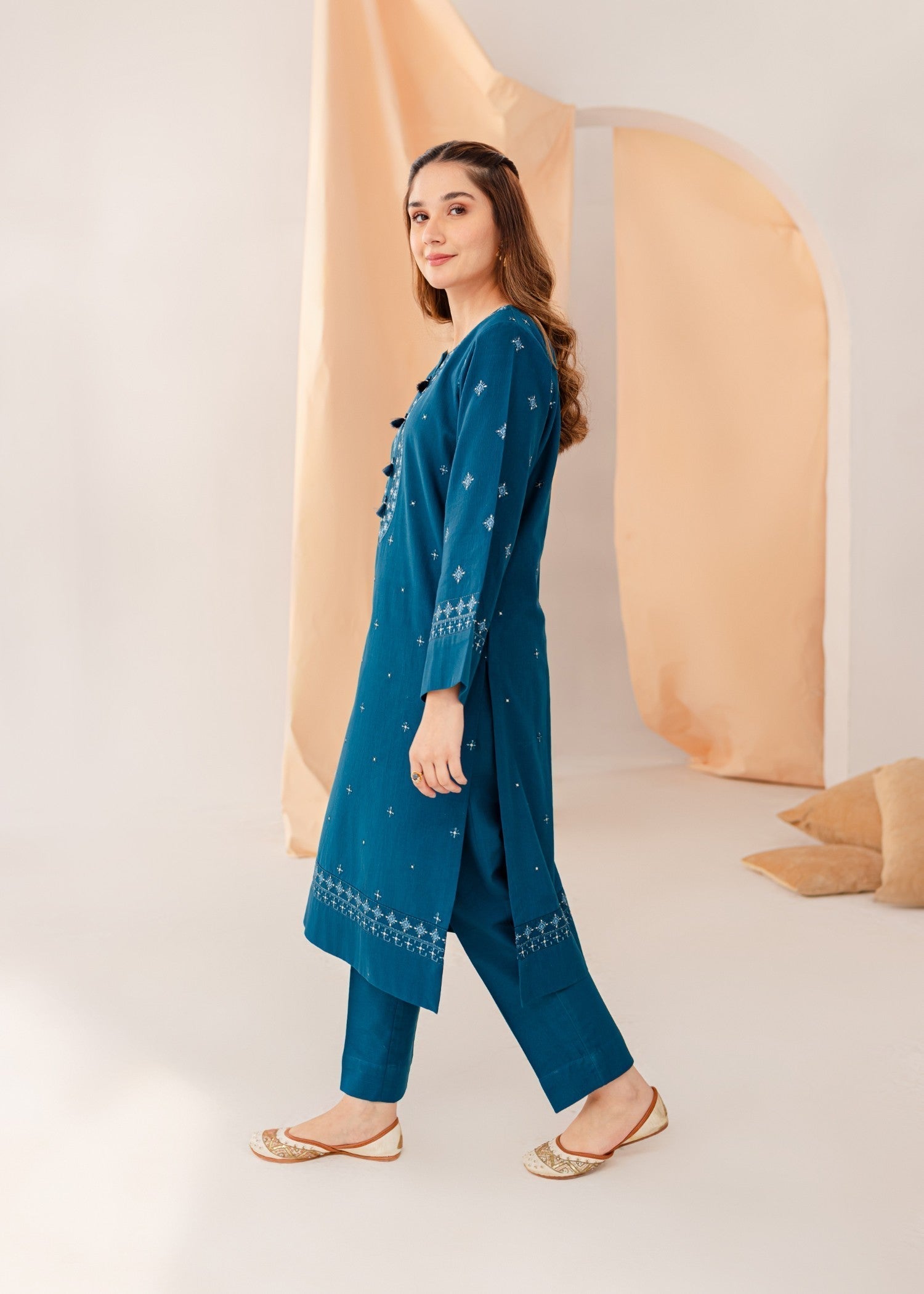 Mayal Embroidered ZC KD BL Women 2pcs