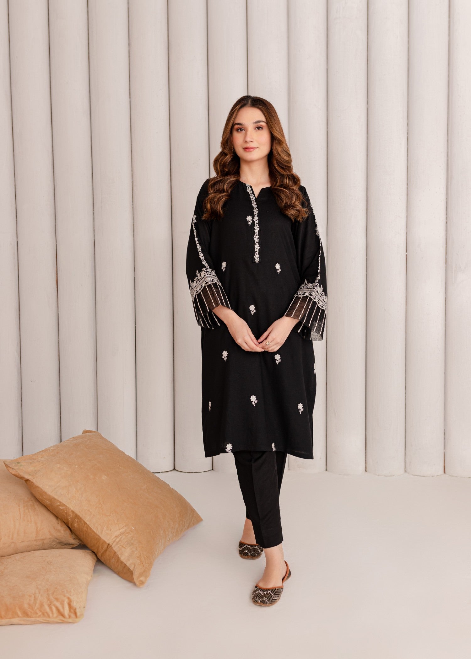 Mayal Embroidered ZC KD BK Women 2pcs