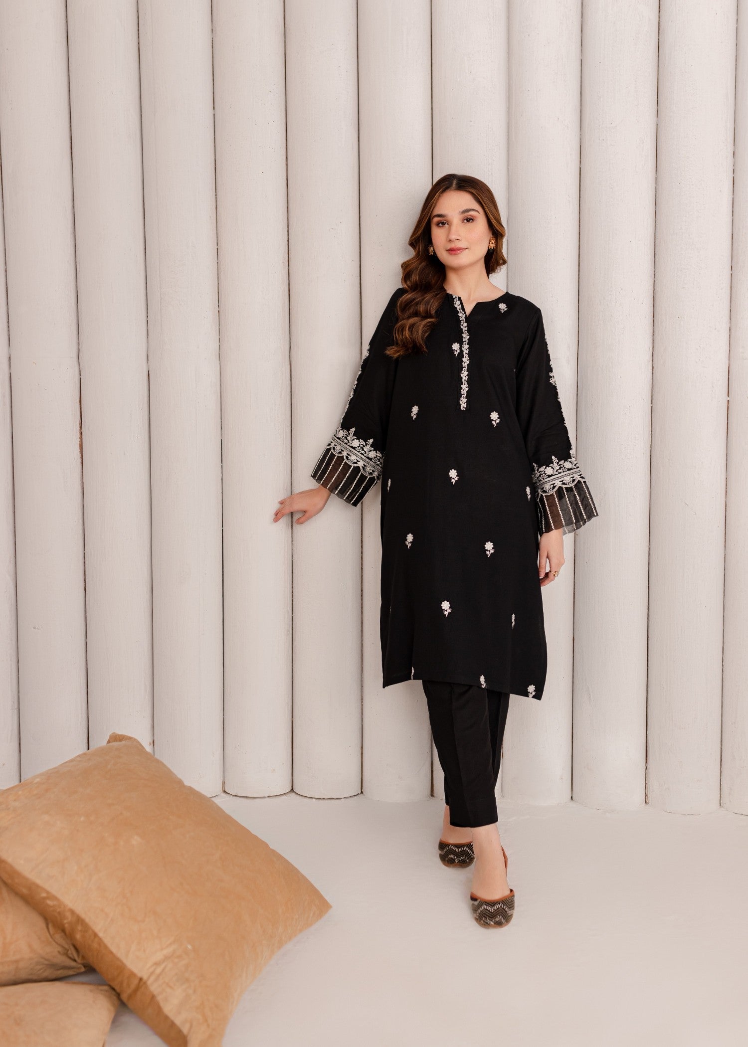 Mayal Embroidered ZC KD BK Women 2pcs