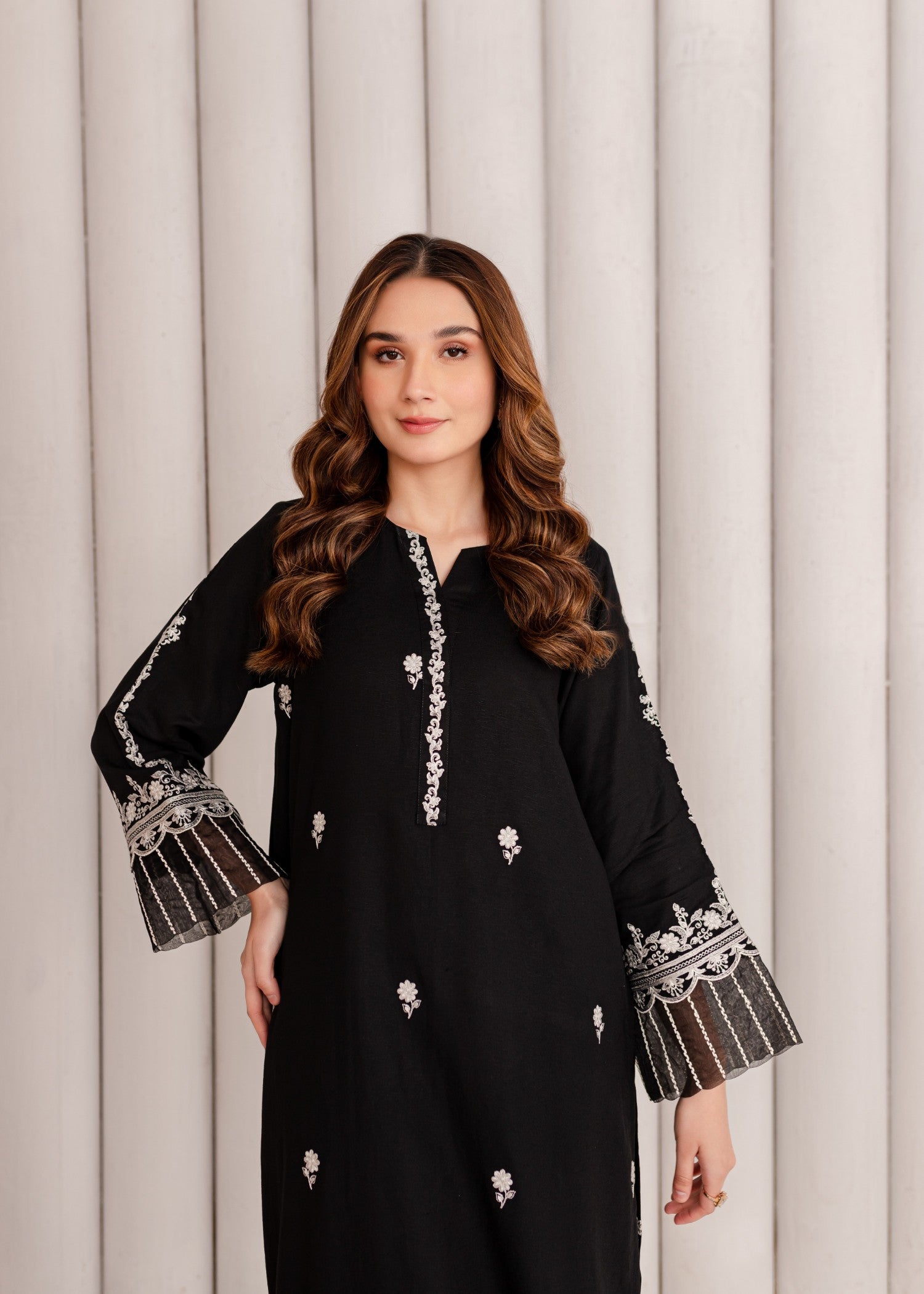 Mayal Embroidered ZC KD BK Women 2pcs