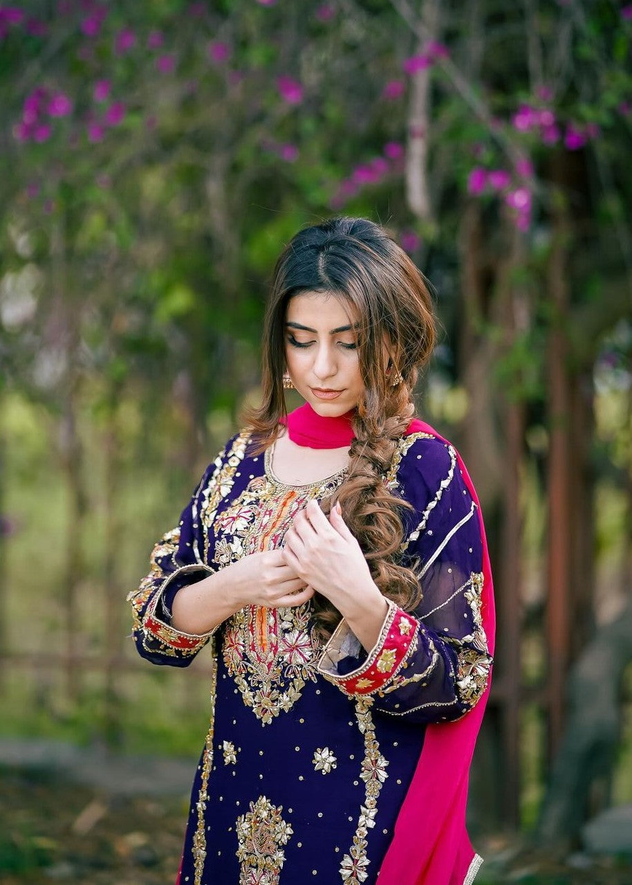 Inaaya Fashion Purple Sapphire Women 3pcs