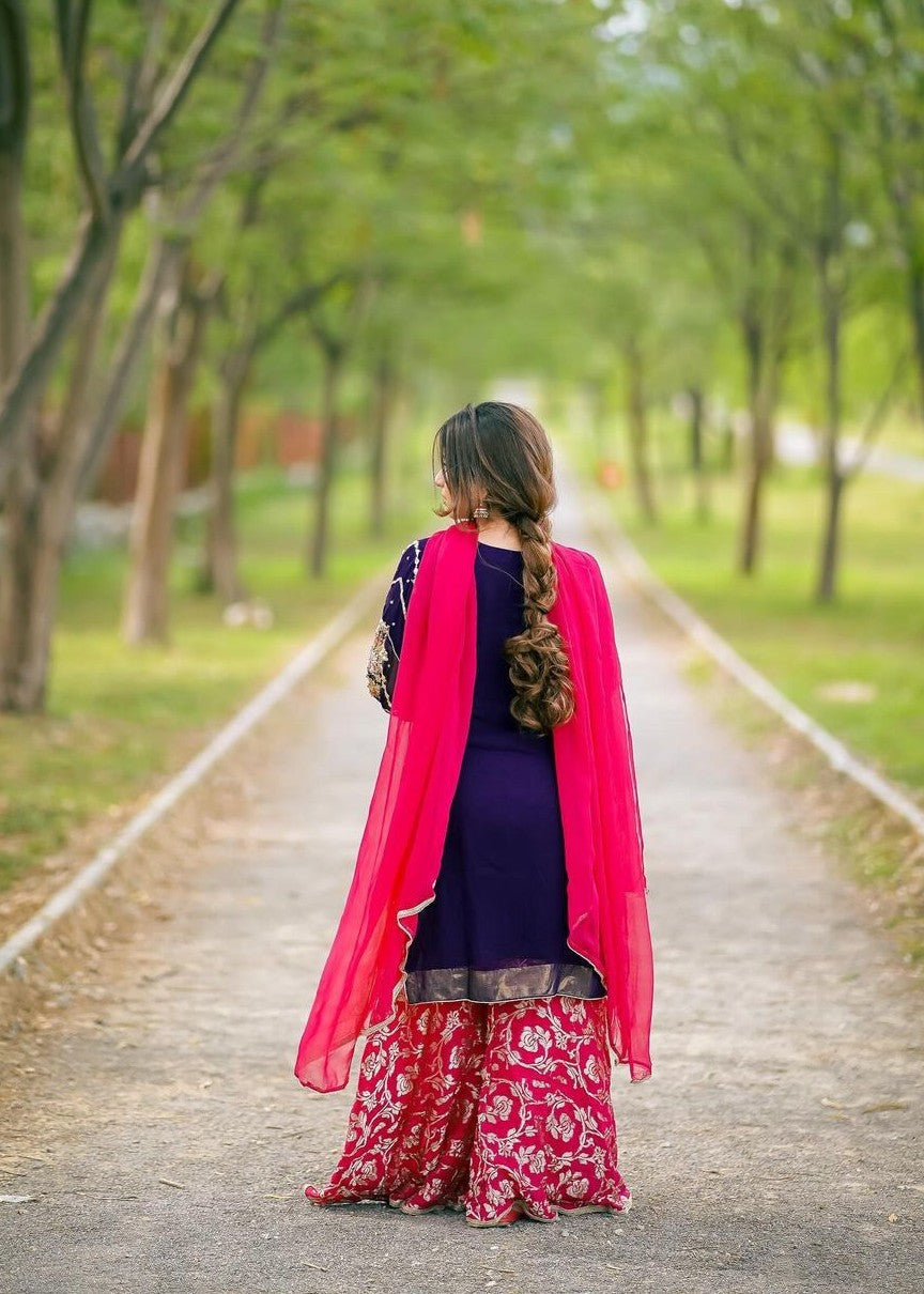 Inaaya Fashion Purple Sapphire Women 3pcs