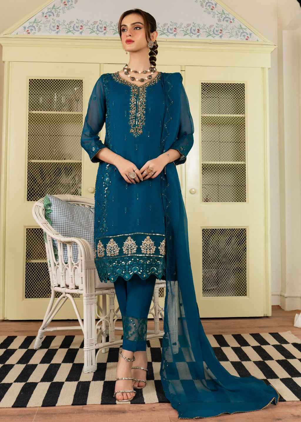 Al-Harir Apparel Anmol Peacock Women 3pcs