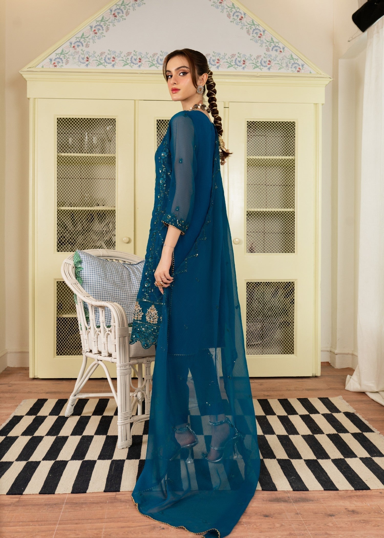 Al-Harir Apparel Anmol Peacock Women 3pcs