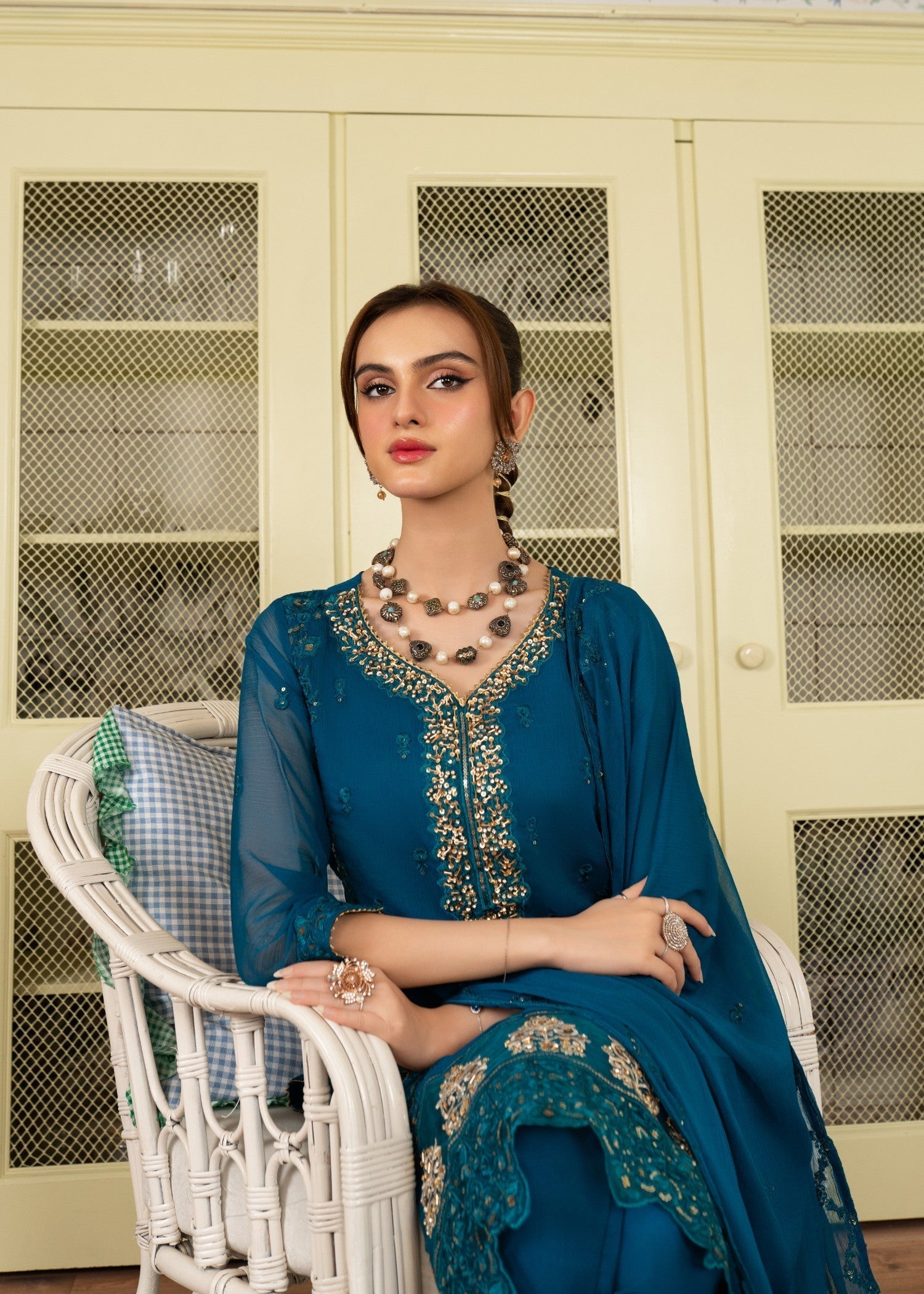 Al-Harir Apparel Anmol Peacock Women 3pcs