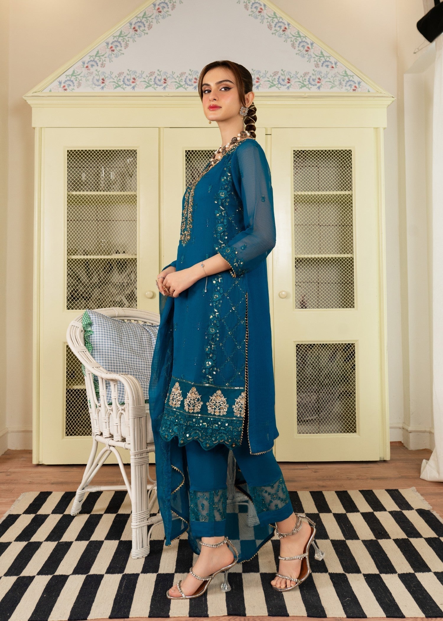 Al-Harir Apparel Anmol Peacock Women 3pcs