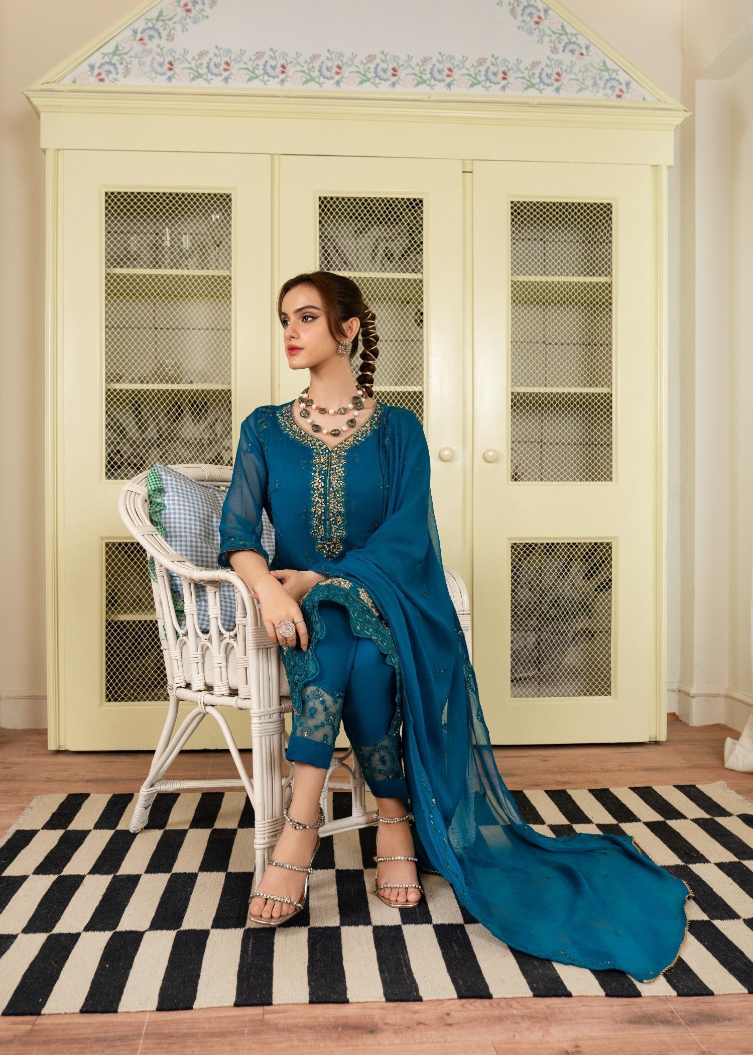 Al-Harir Apparel Anmol Peacock Women 3pcs