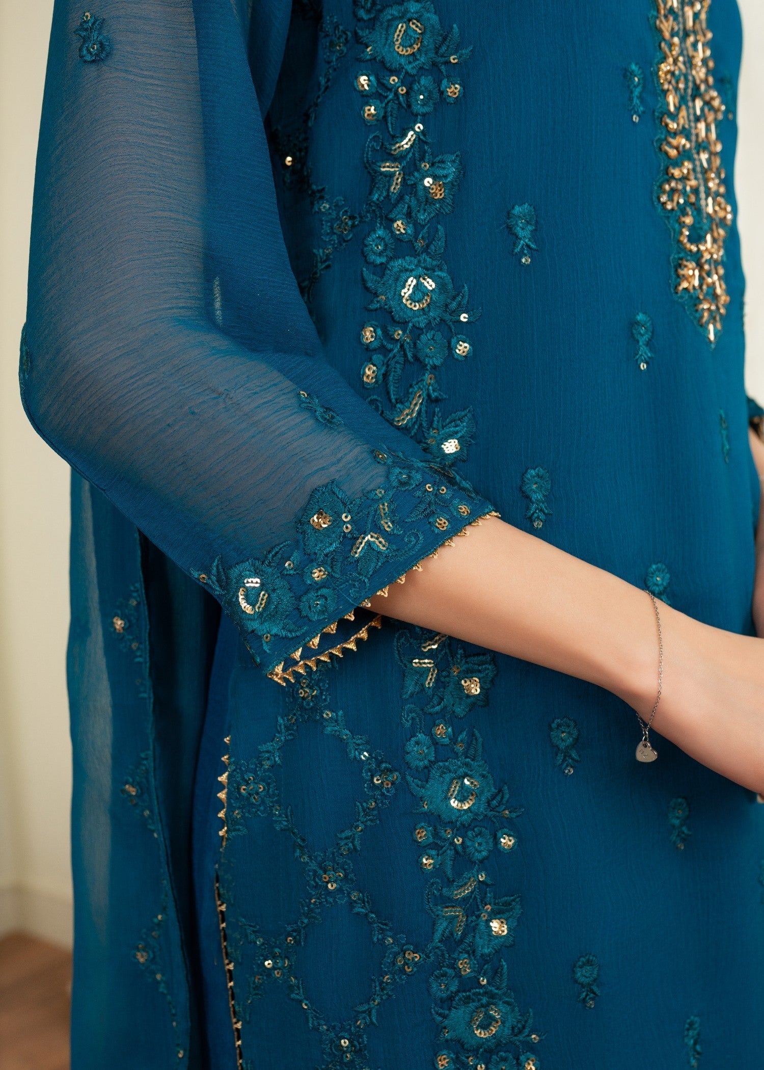 Al-Harir Apparel Anmol Peacock Women 3pcs