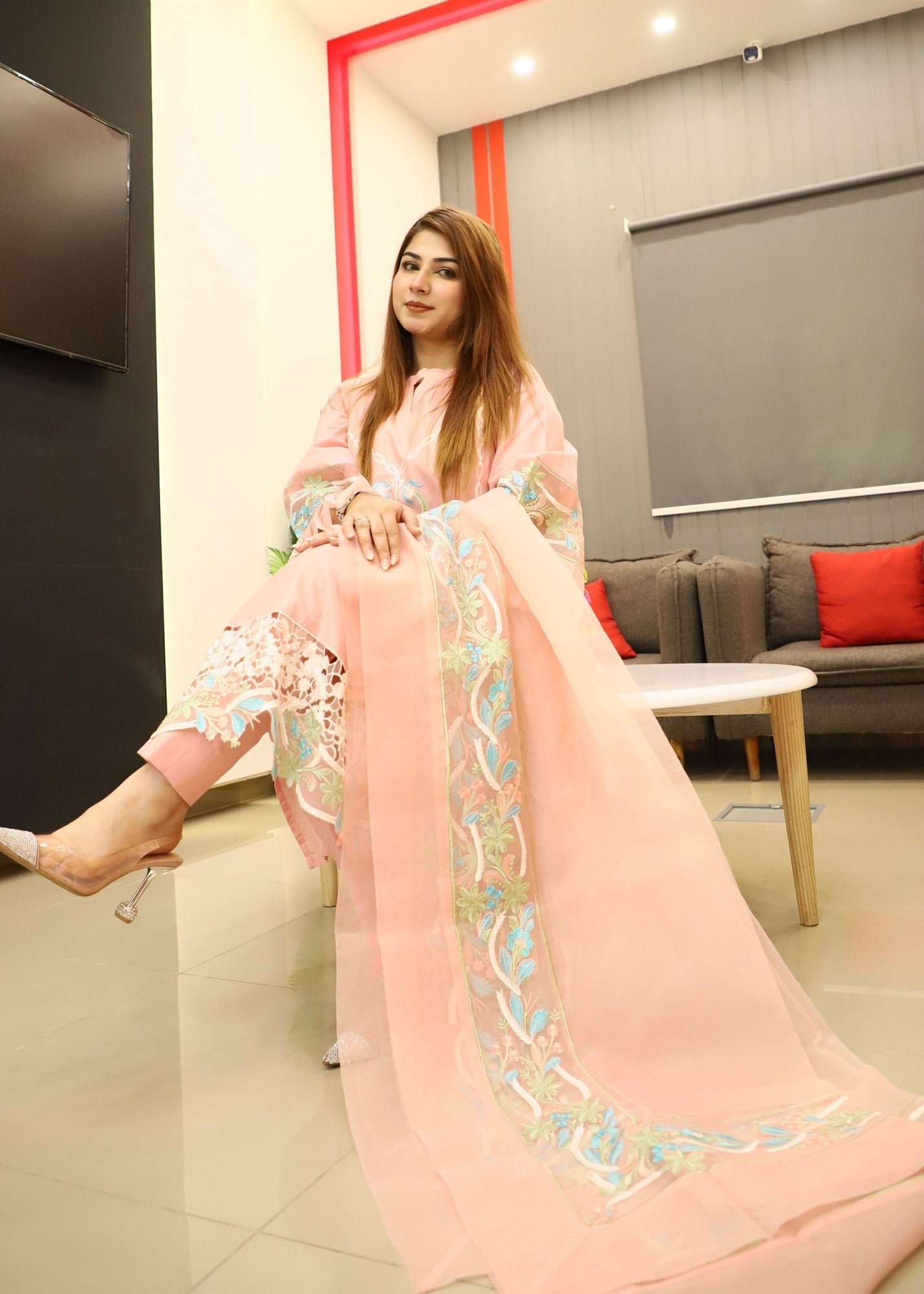 Zarsah Pink Cotton Women 3pcs