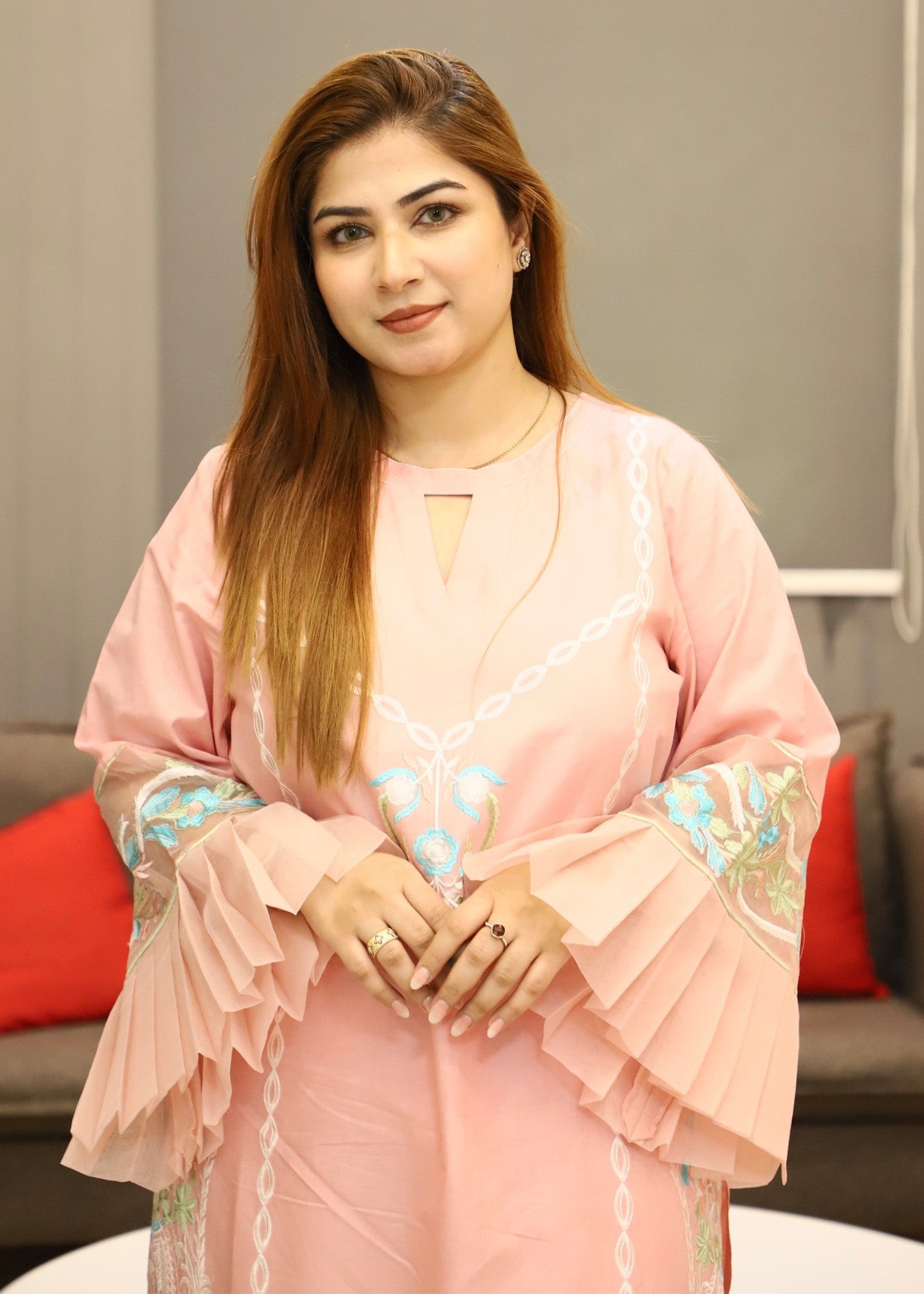 Zarsah Pink Cotton Women 3pcs