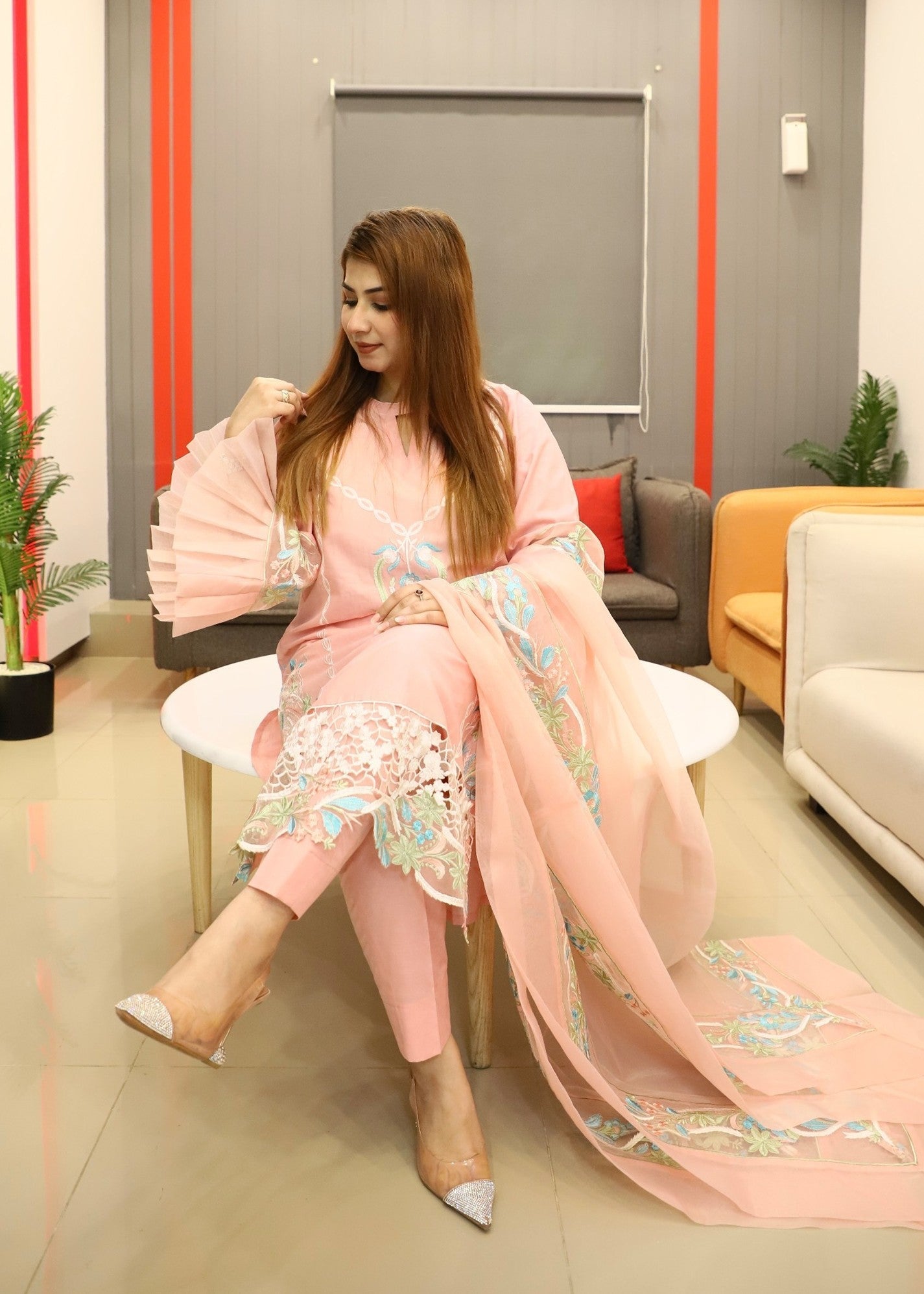 Zarsah Pink Cotton Women 3pcs