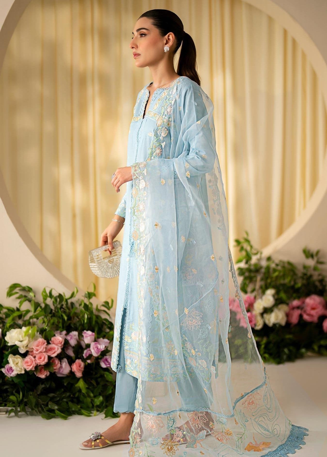 Musaif Esme Stitched Kurta Set () Women 3pcs