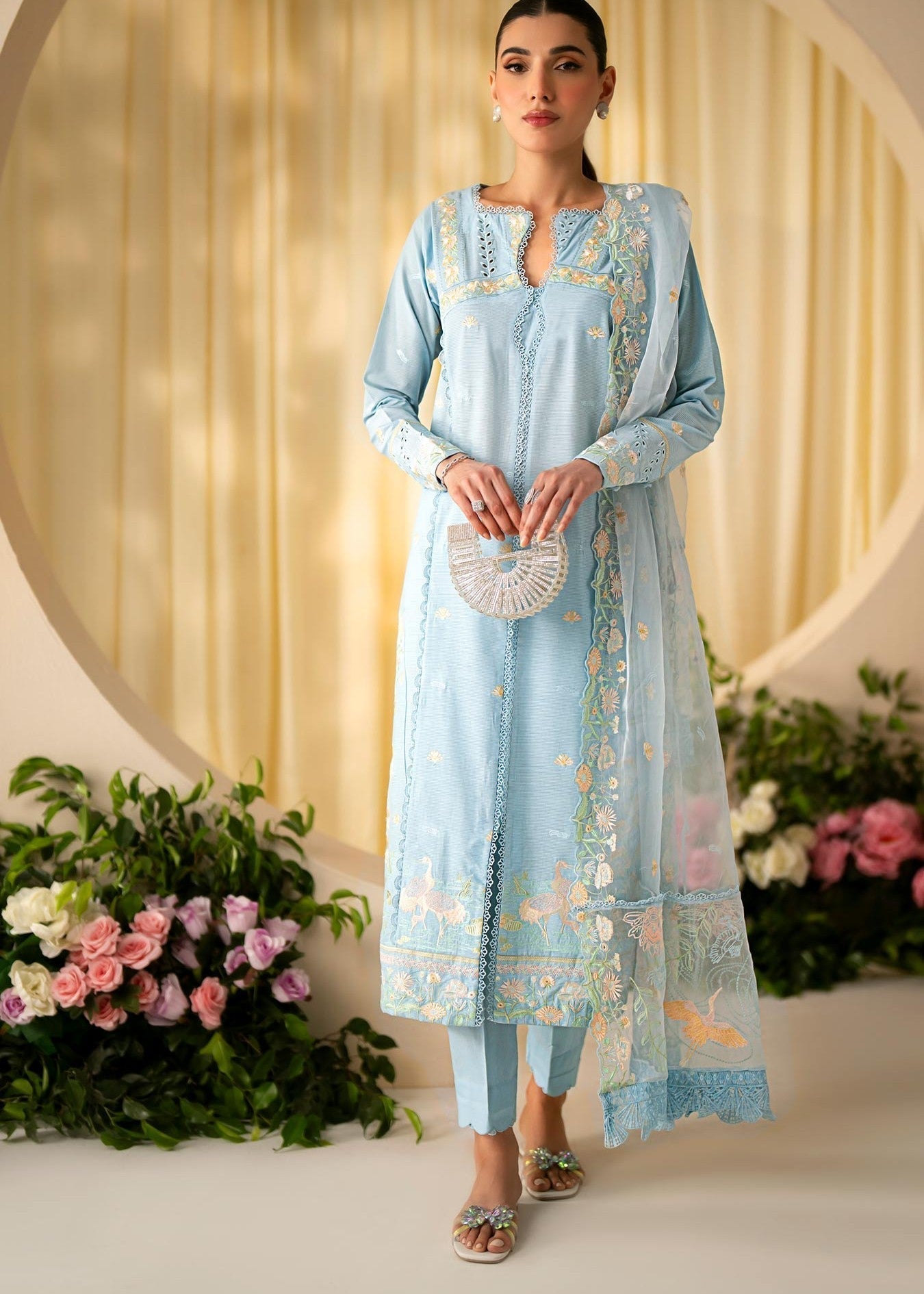 Musaif Esme Stitched Kurta Set () Women 3pcs