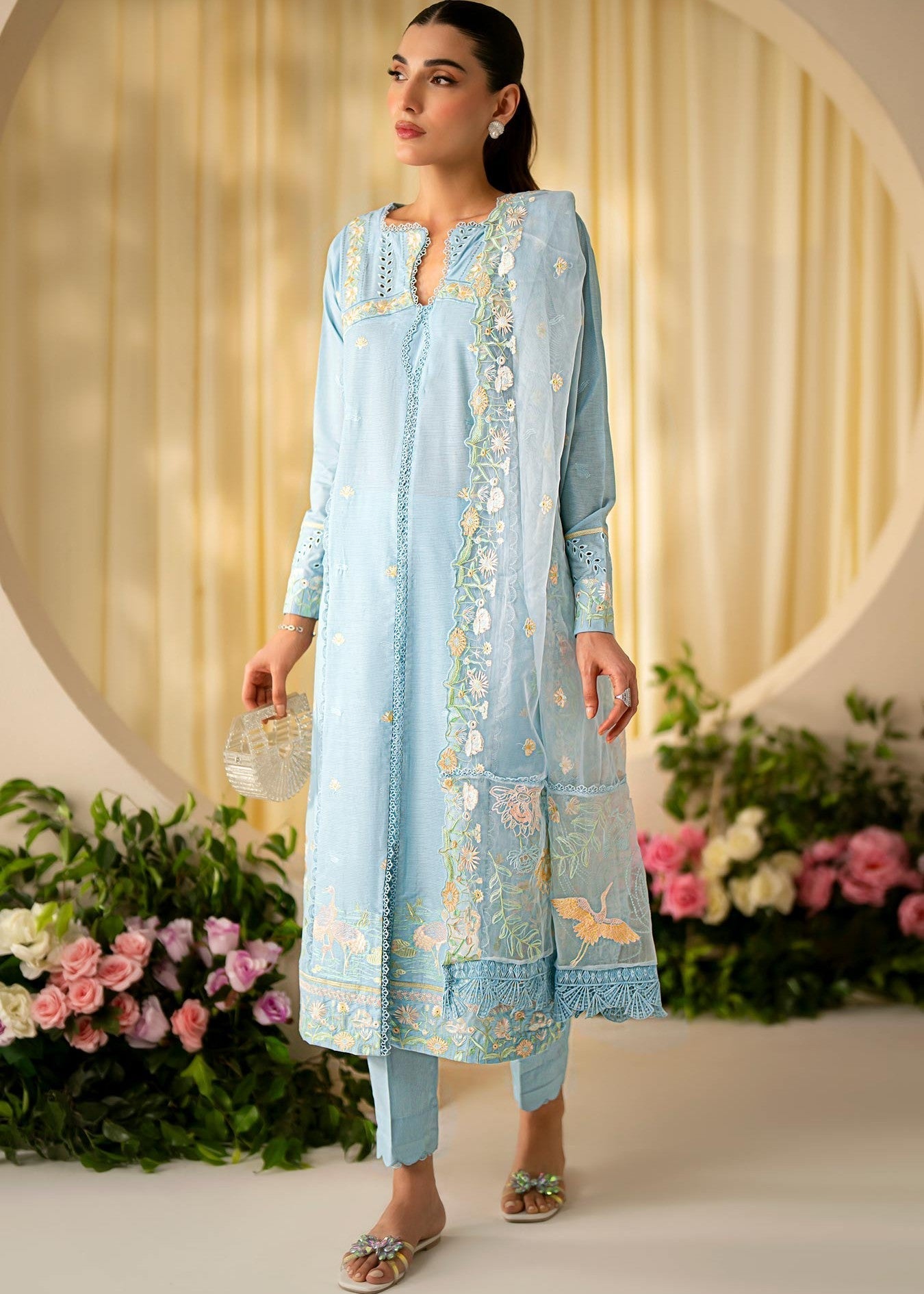 Musaif Esme Stitched Kurta Set () Women 3pcs