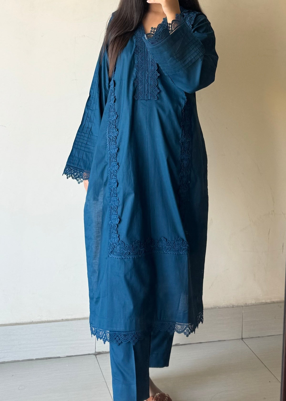 Ayesha B aqua lase work new Women 3pcs