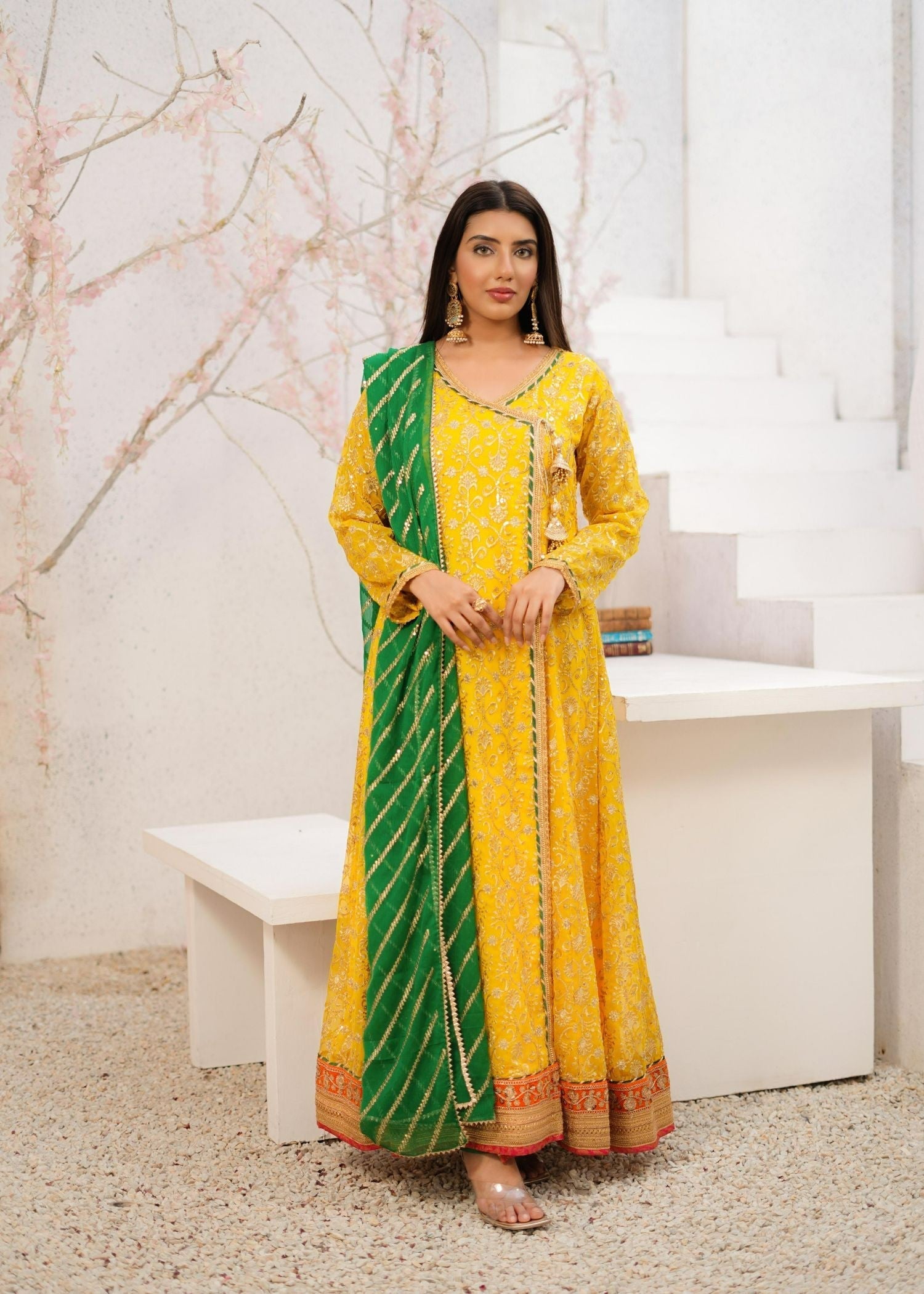 Ayesha Closet Jadoo Yellow Women 3pcs
