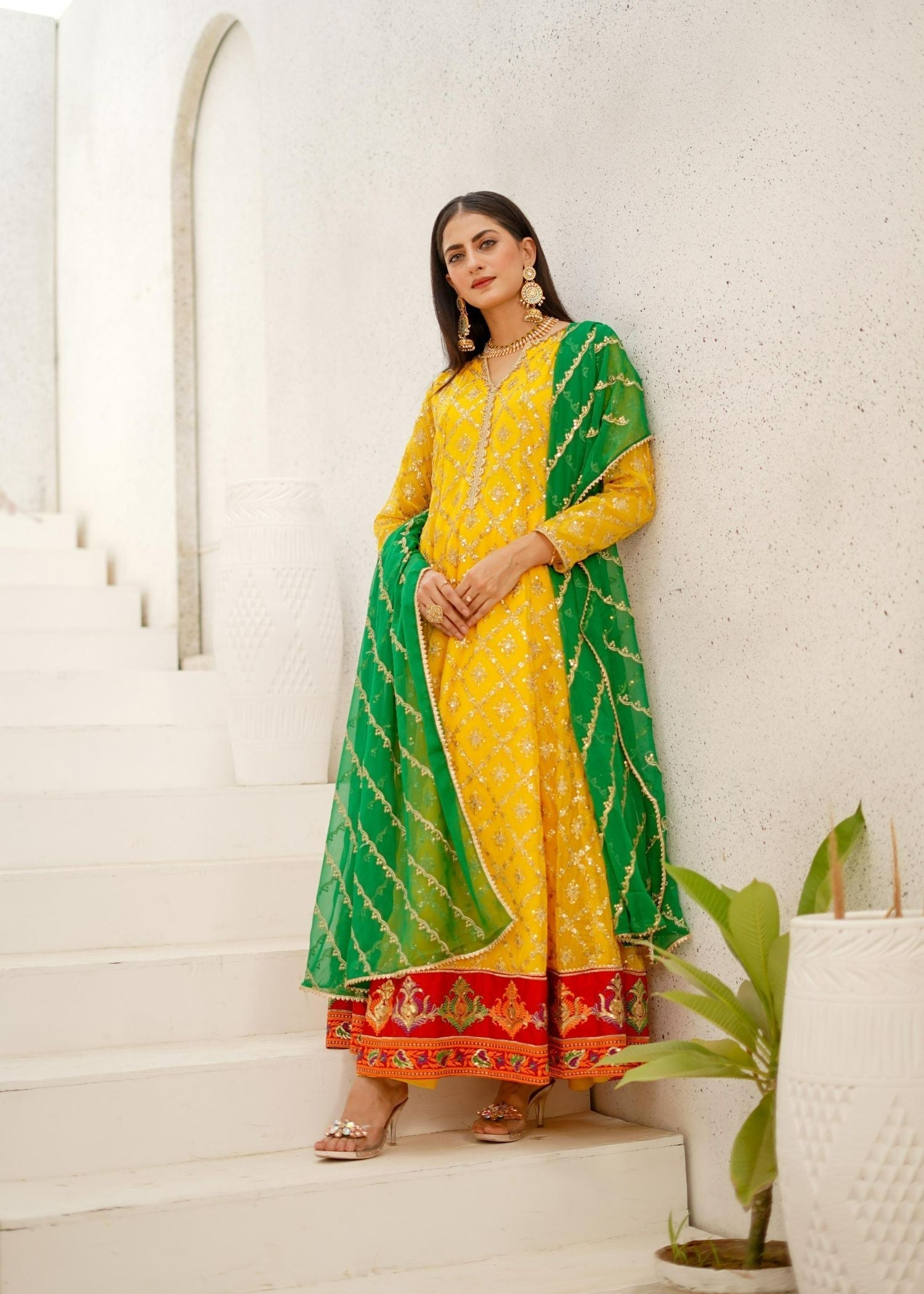 Ayesha Closet Malikaa Yellow Glow Women 3pcs