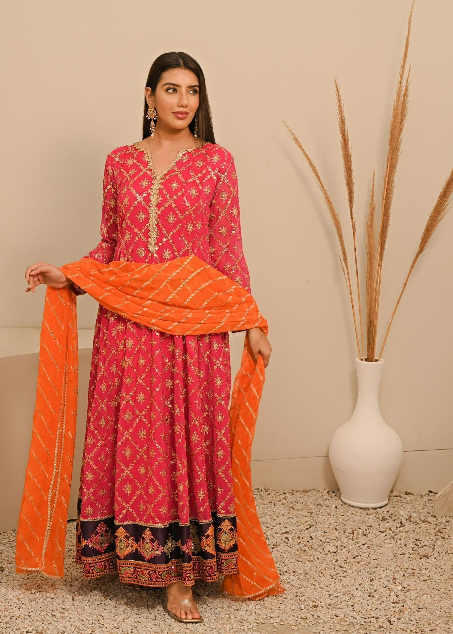 Ayesha Closet Malikaa Pink Women 3pcs