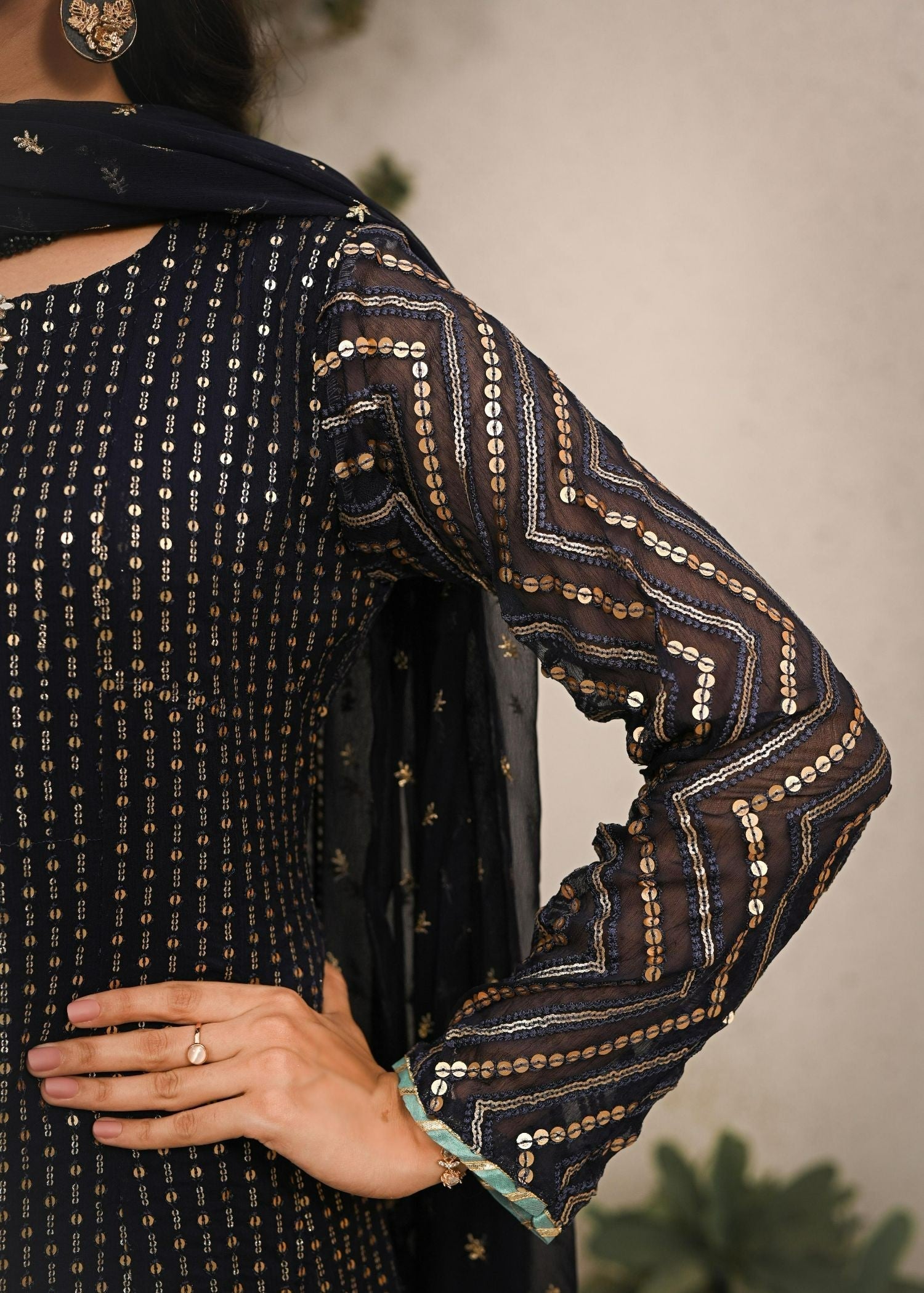 Ayesha Closet Sabiha Black Women 3pcs