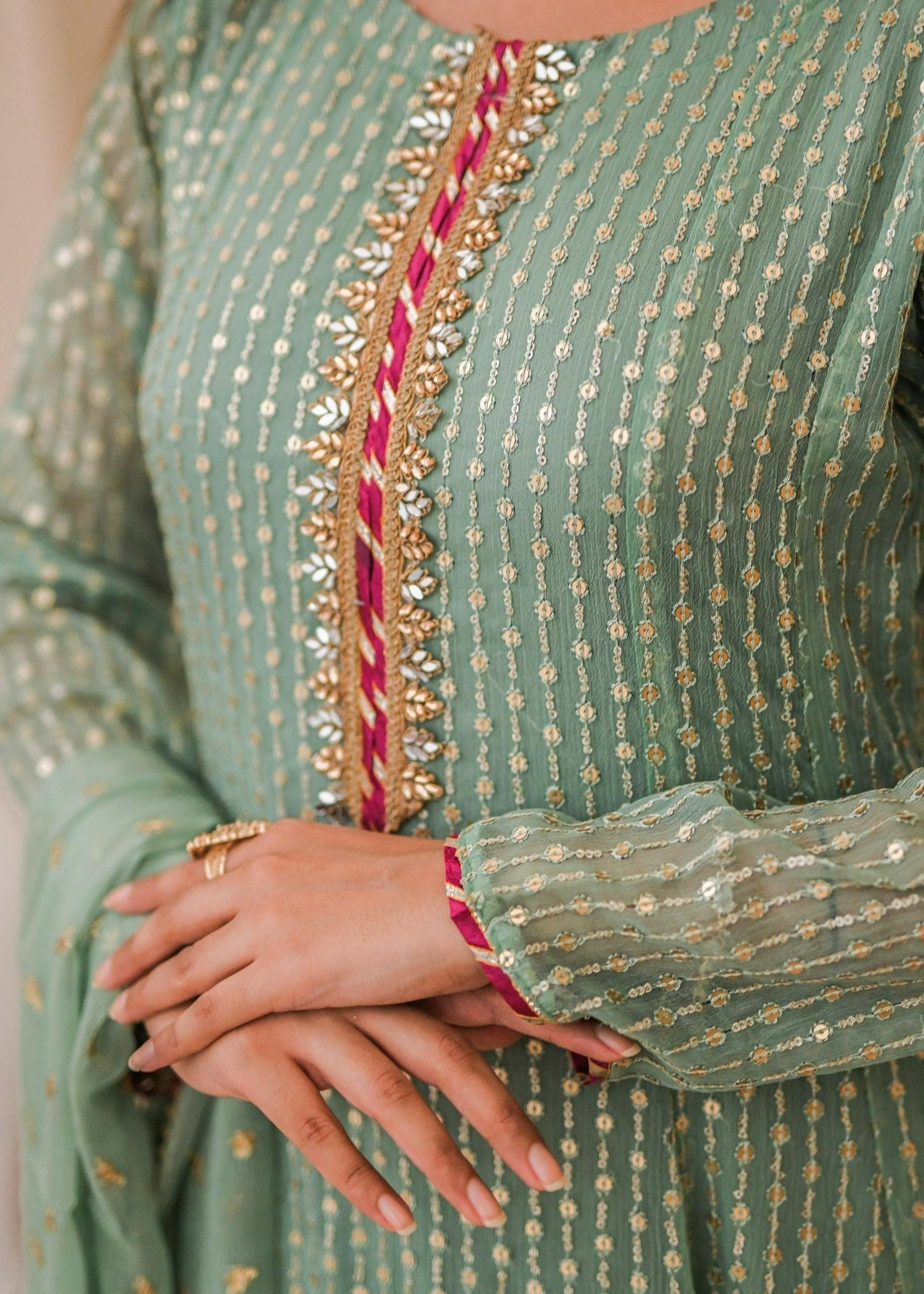 Ayesha Closet Sabiha Pastel Green Women 3pcs