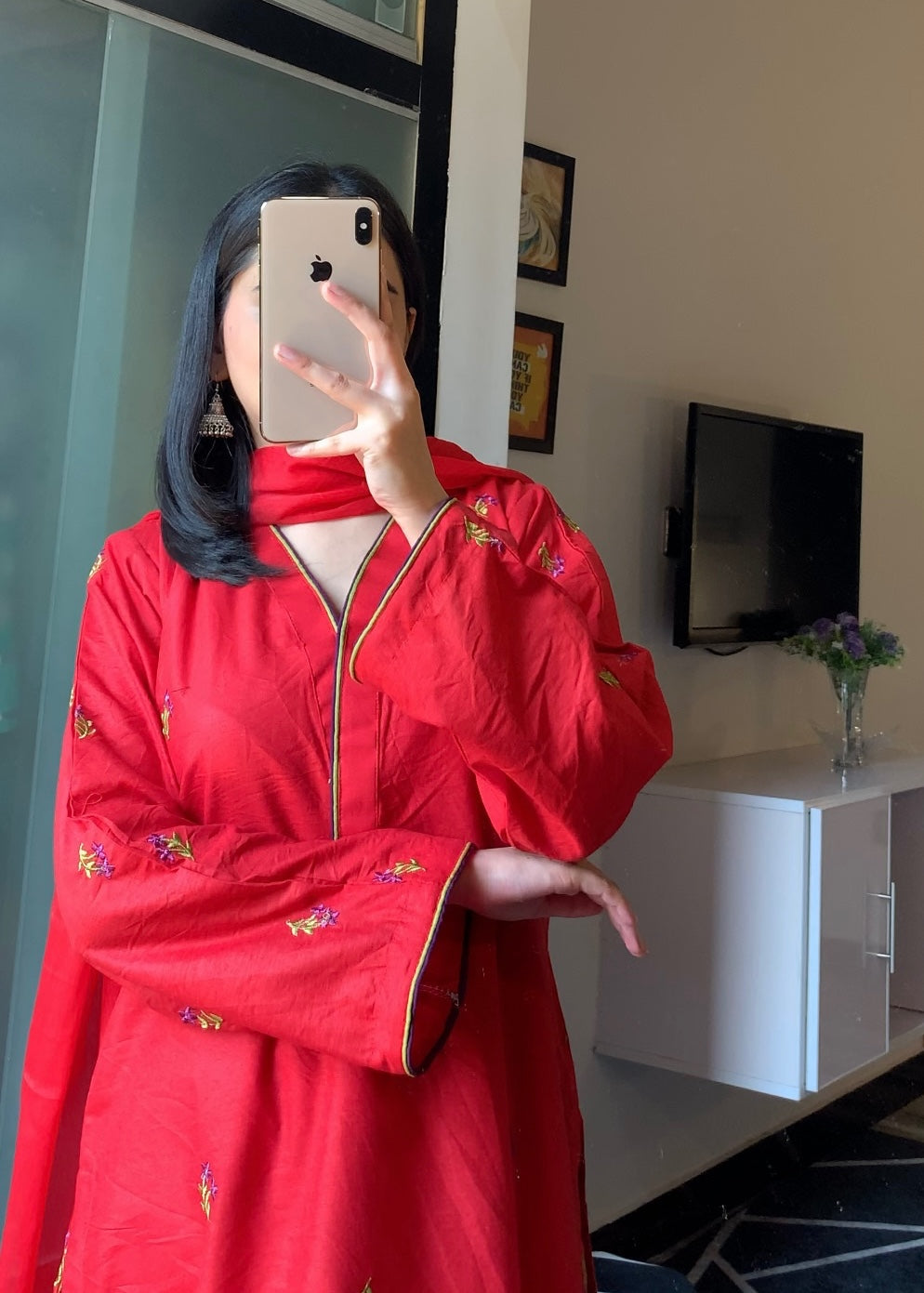 Ayesha B red esha Women 3pcs