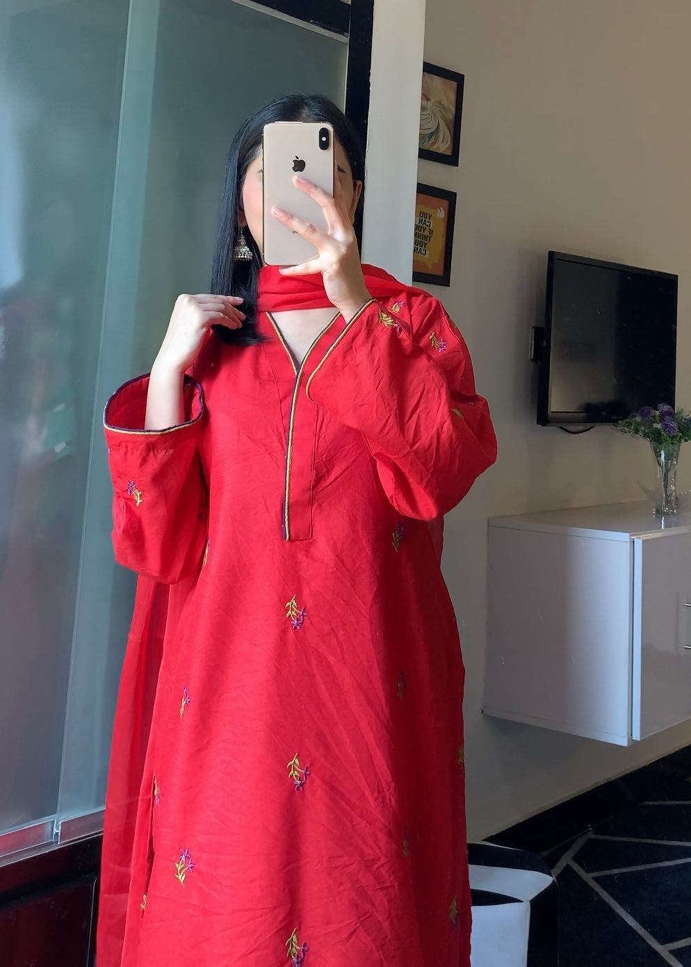 Ayesha B red esha Women 3pcs