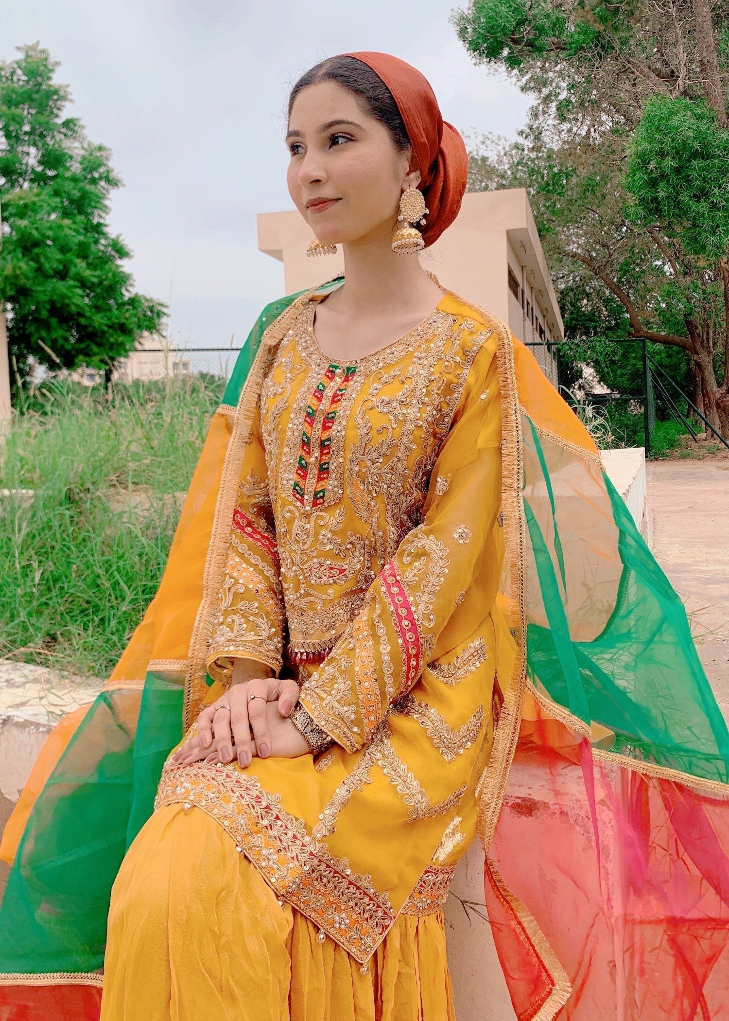 Inaaya Fashion ZOHRA JABEEN MUSTARD Women 3pcs