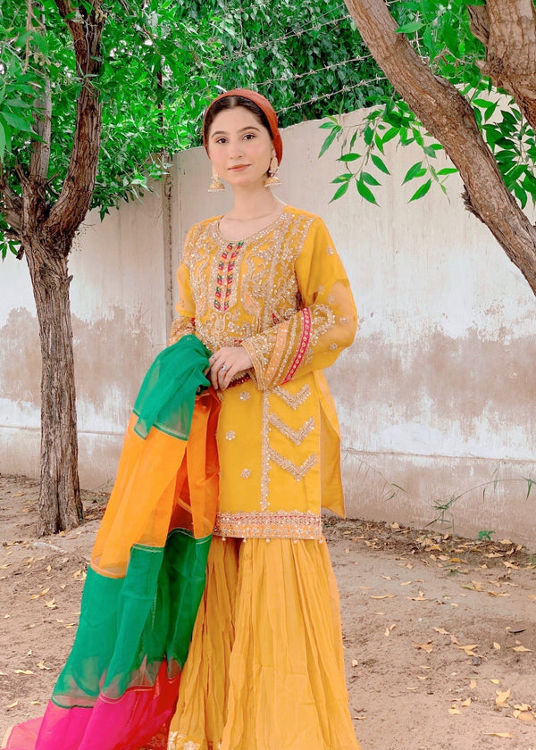 Inaaya Fashion ZOHRA JABEEN MUSTARD Women 3pcs