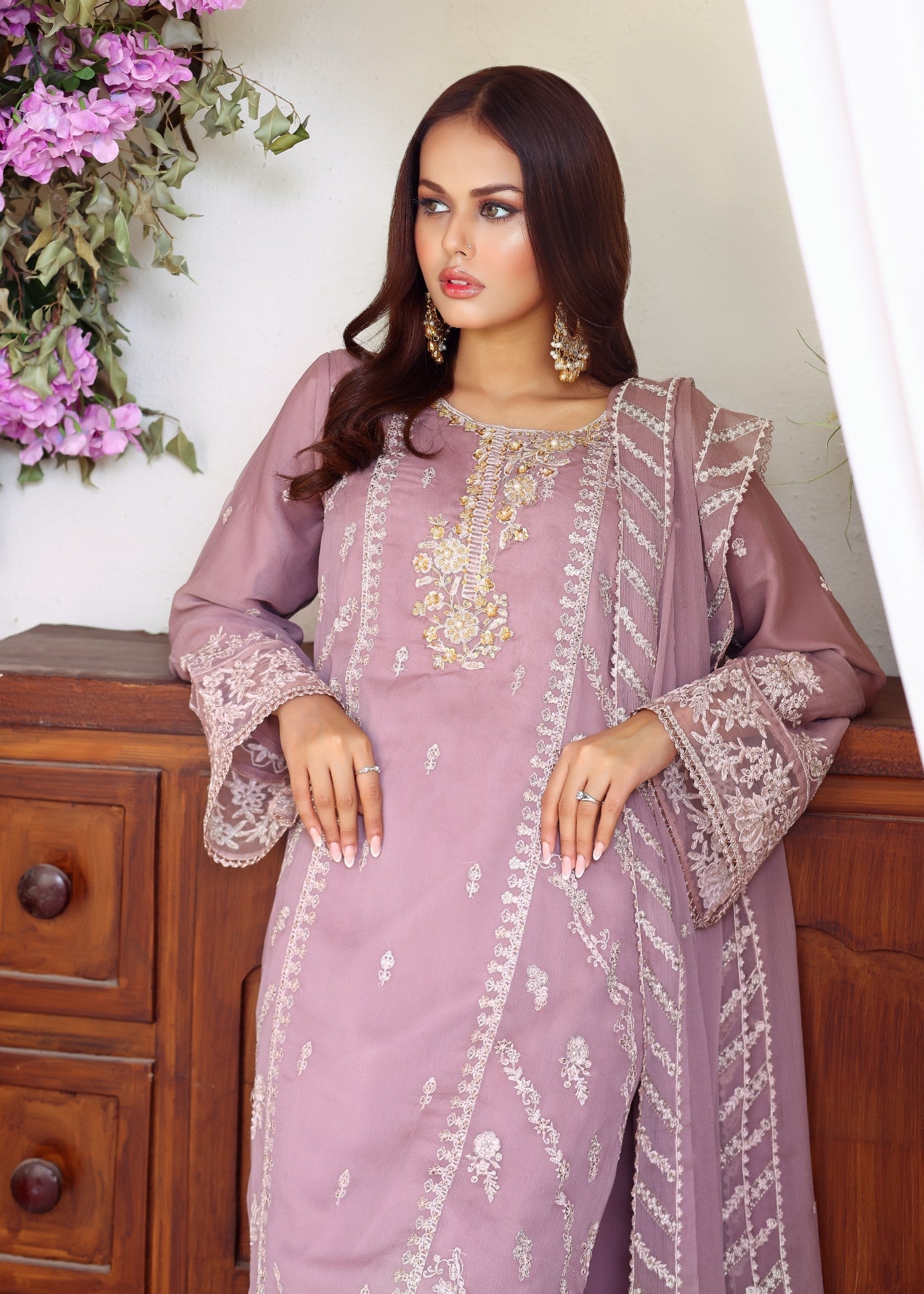 Polawn PD 23 402 DASTAAN FORMAL PRET CHIFFON COLLECTION Women 3pcs