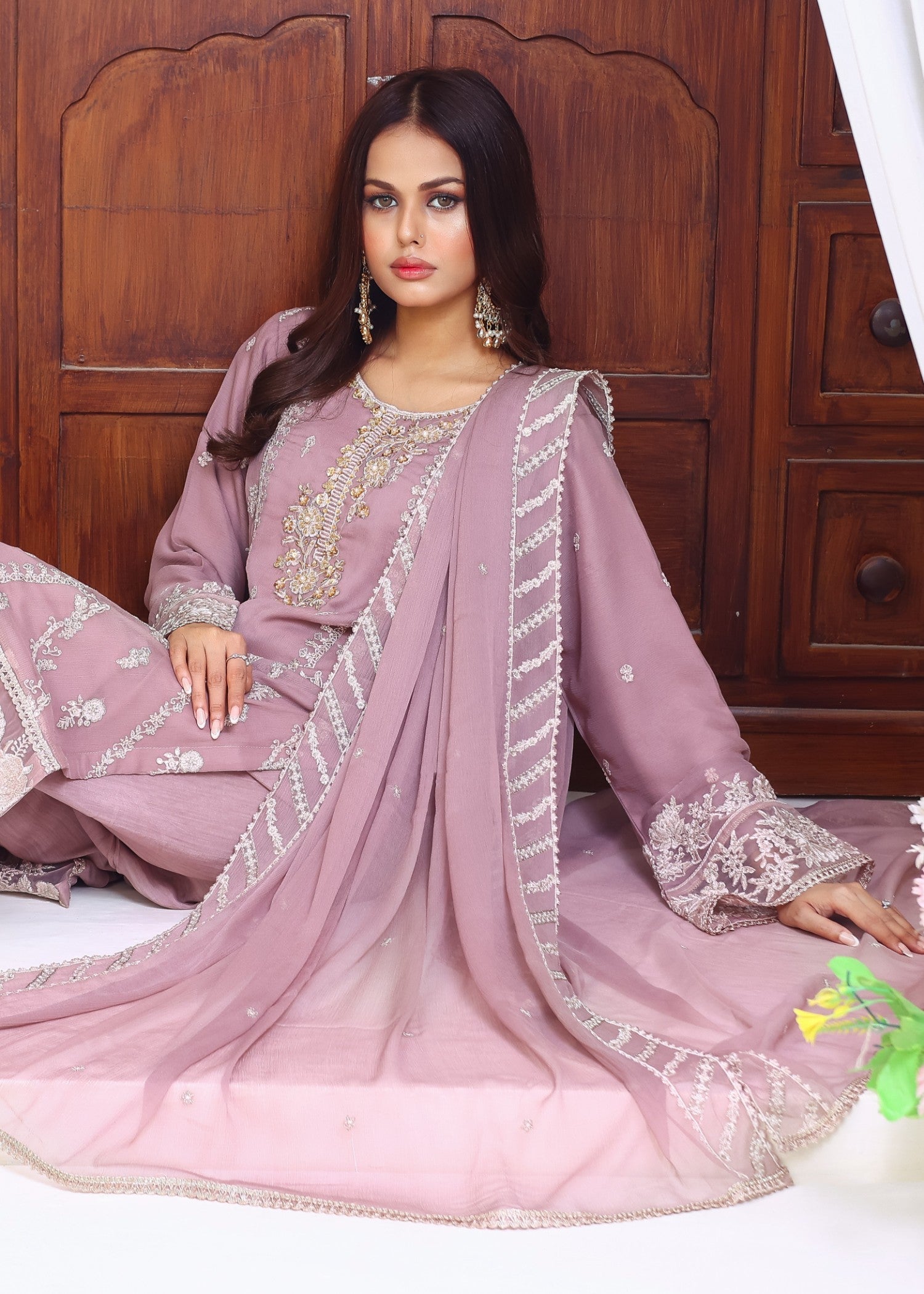 Polawn PD 23 402 DASTAAN FORMAL PRET CHIFFON COLLECTION Women 3pcs