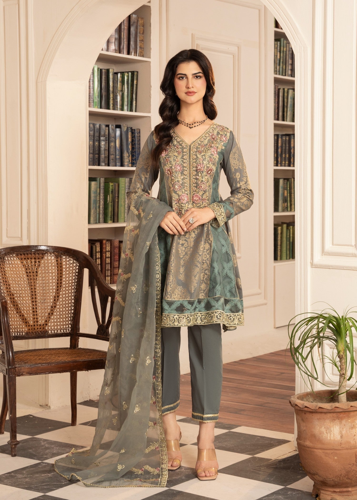 Zebaye Zaima JK 472 Grey(SB) Women 3pcs