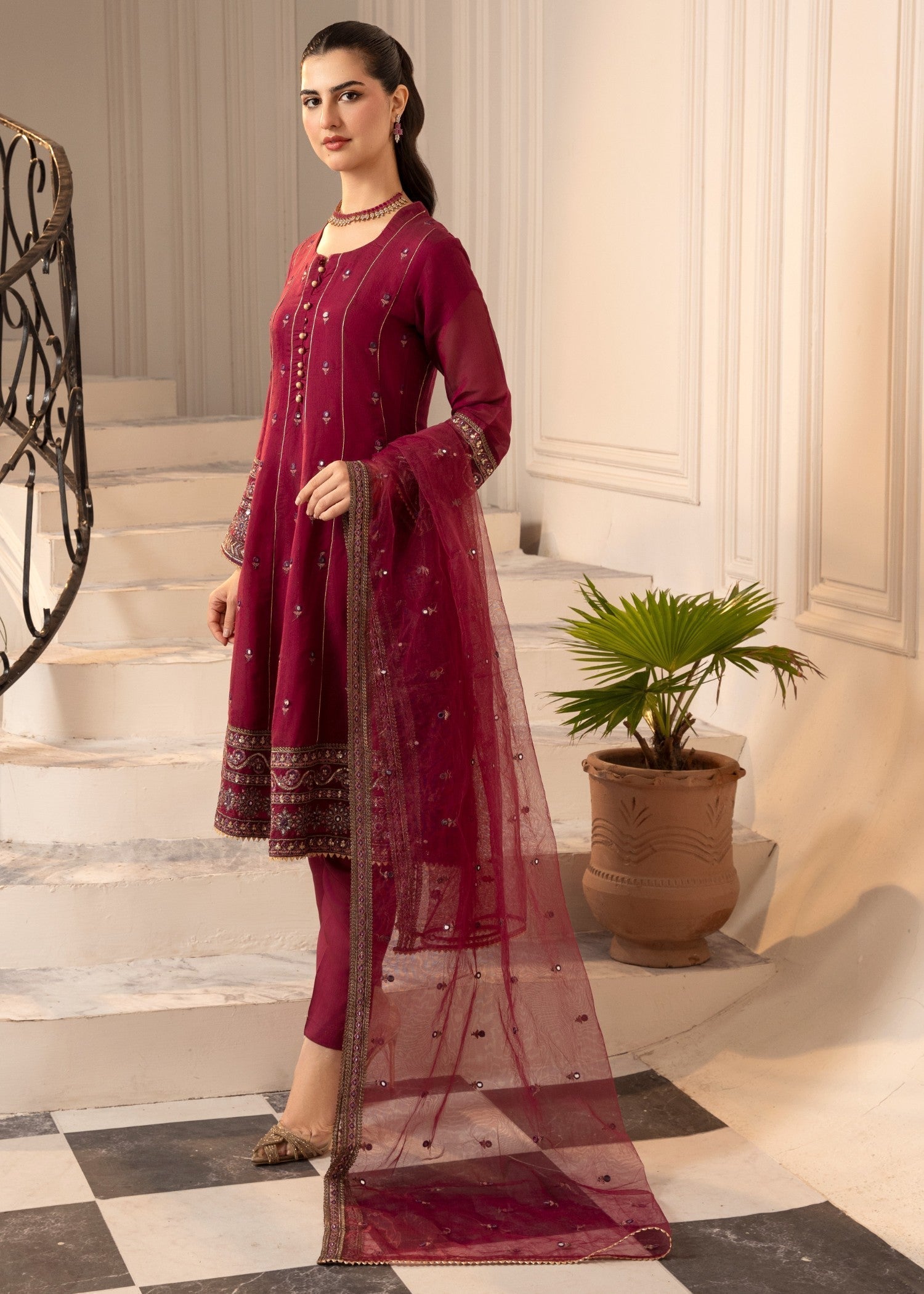 Zebaye Zaima US 566 Burgungy(SB) Women 3pcs