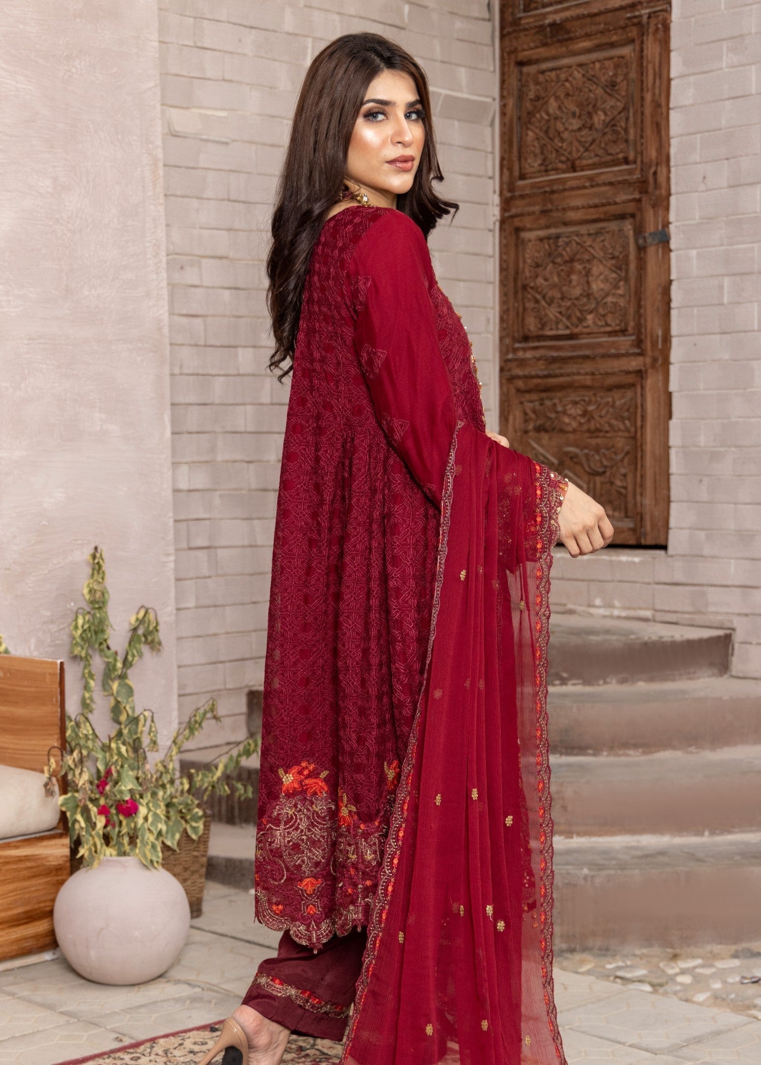 Polawn PD 24 705 ARZOO FORMAL PRET CHIFFON COLLECTION Women 3pcs