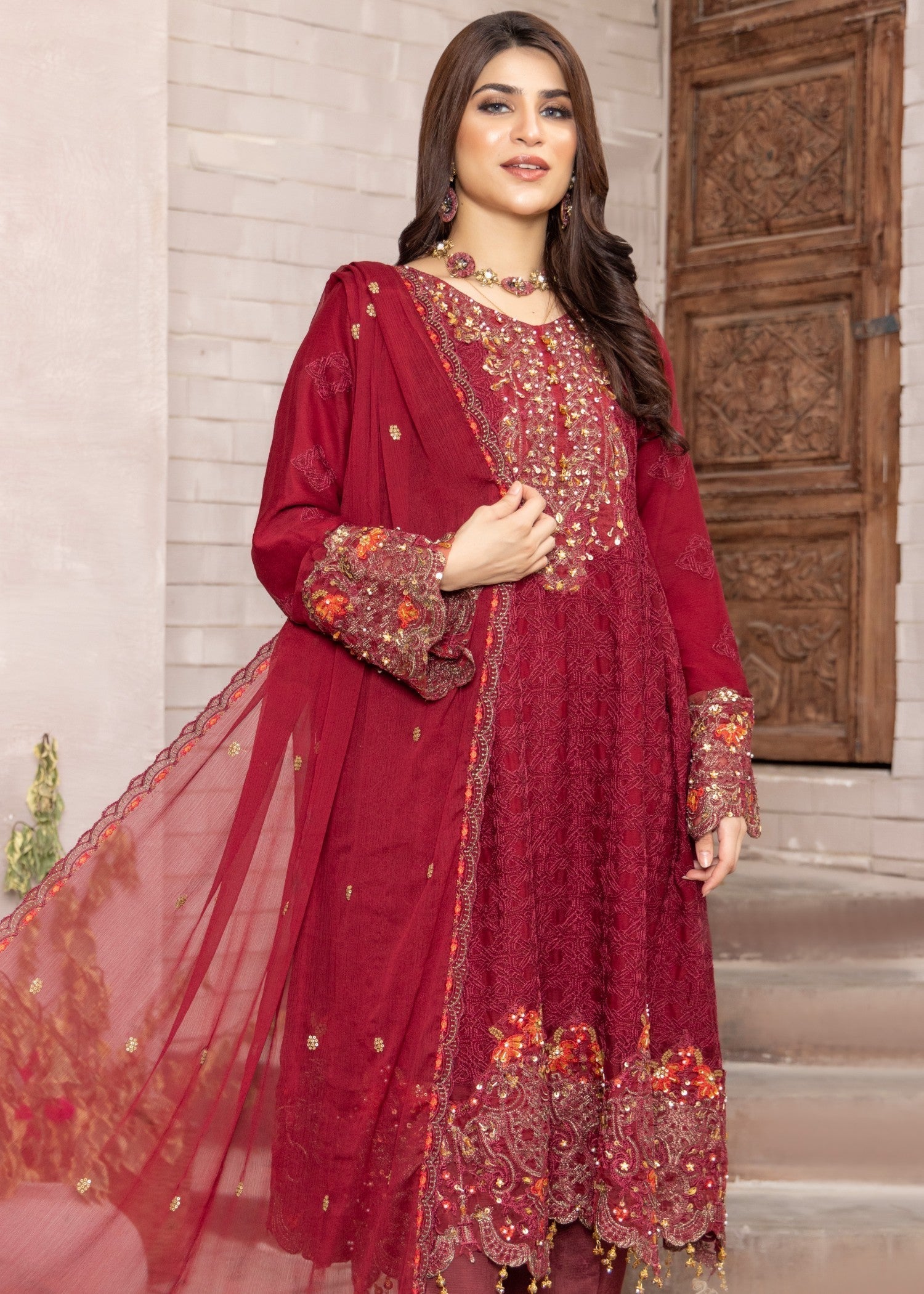 Polawn PD 24 705 ARZOO FORMAL PRET CHIFFON COLLECTION Women 3pcs