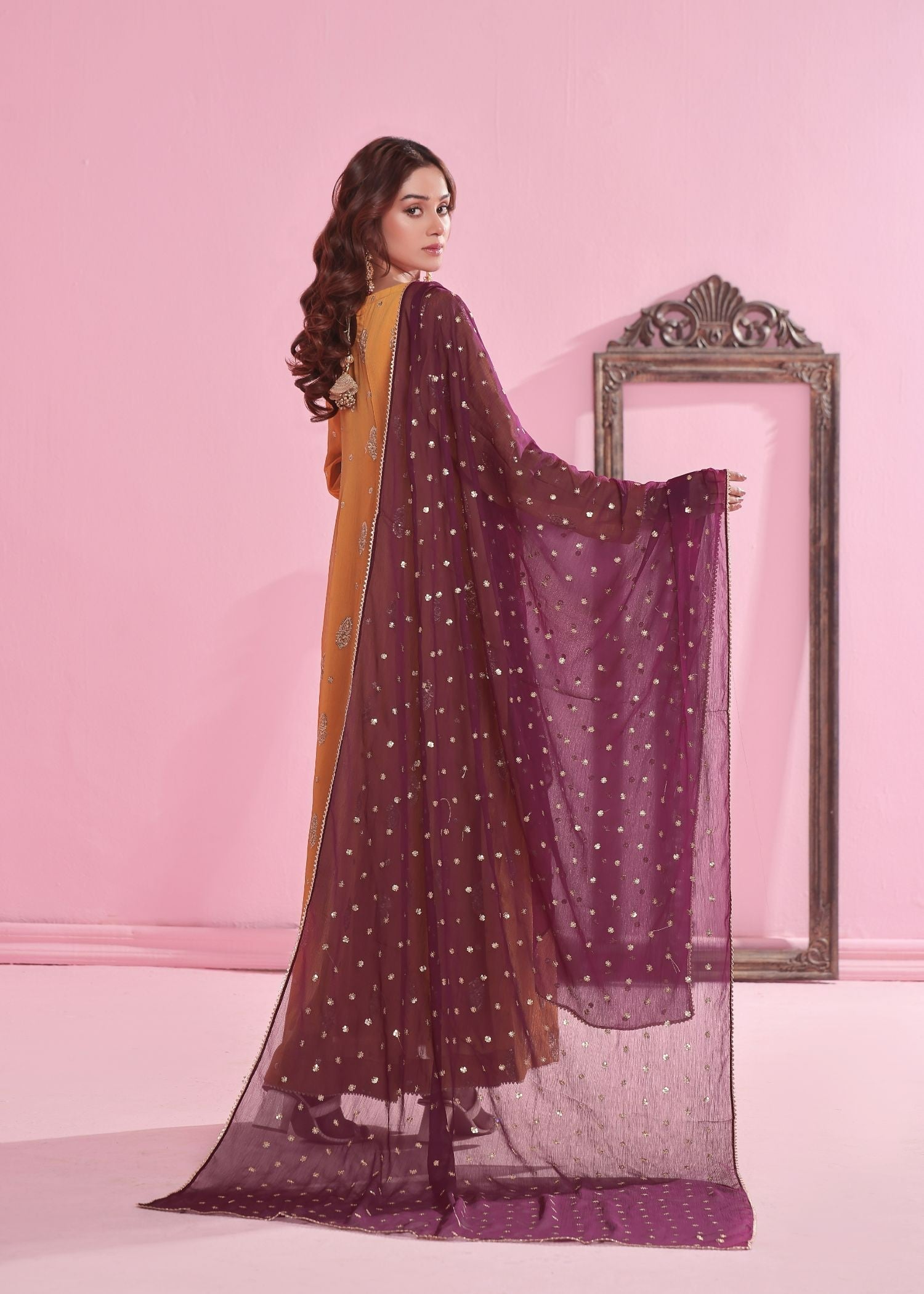 Ayesha Closet Gulnaar Mustard Women 3pcs