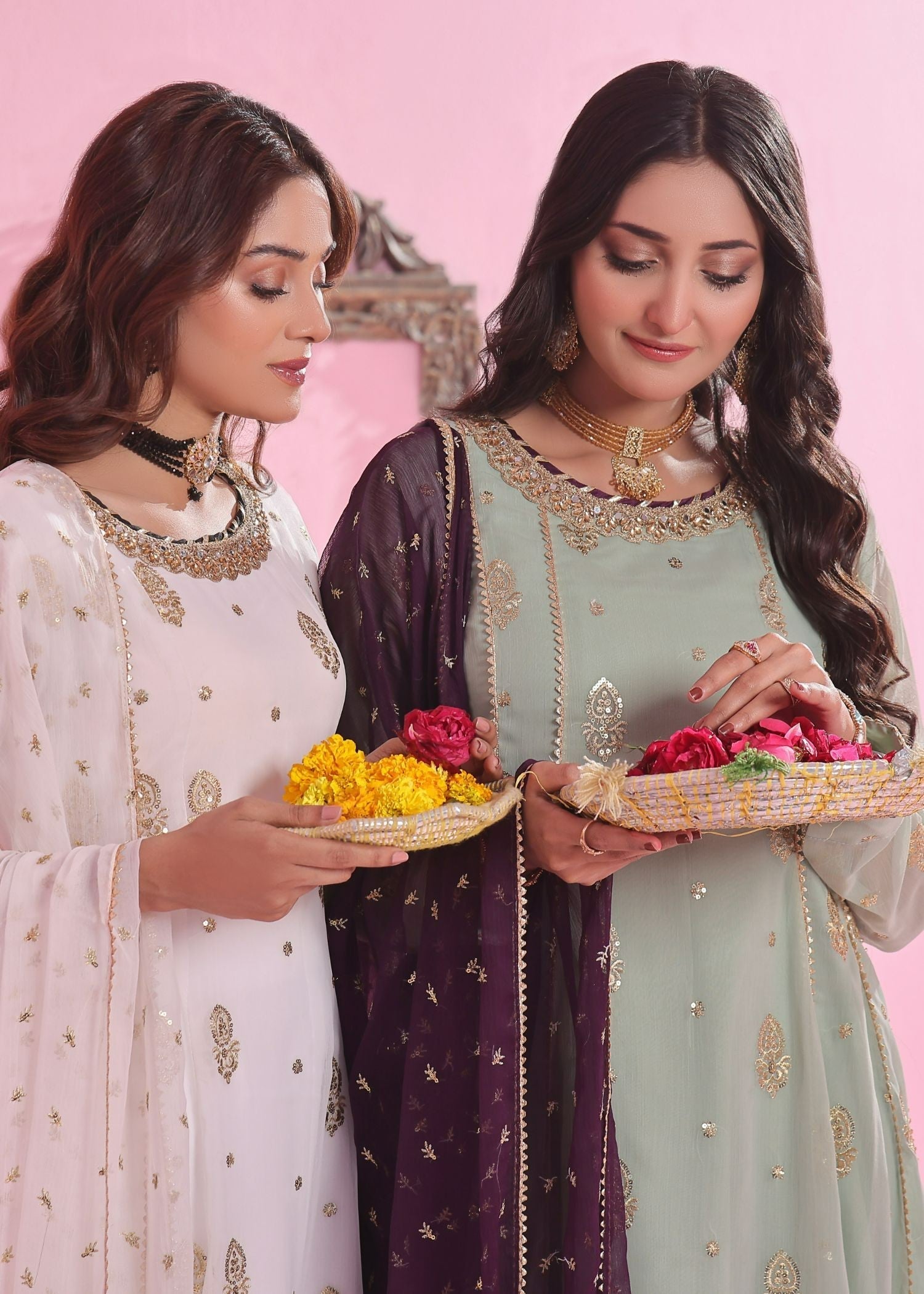 Ayesha Closet Gulnaar White Women 3pcs