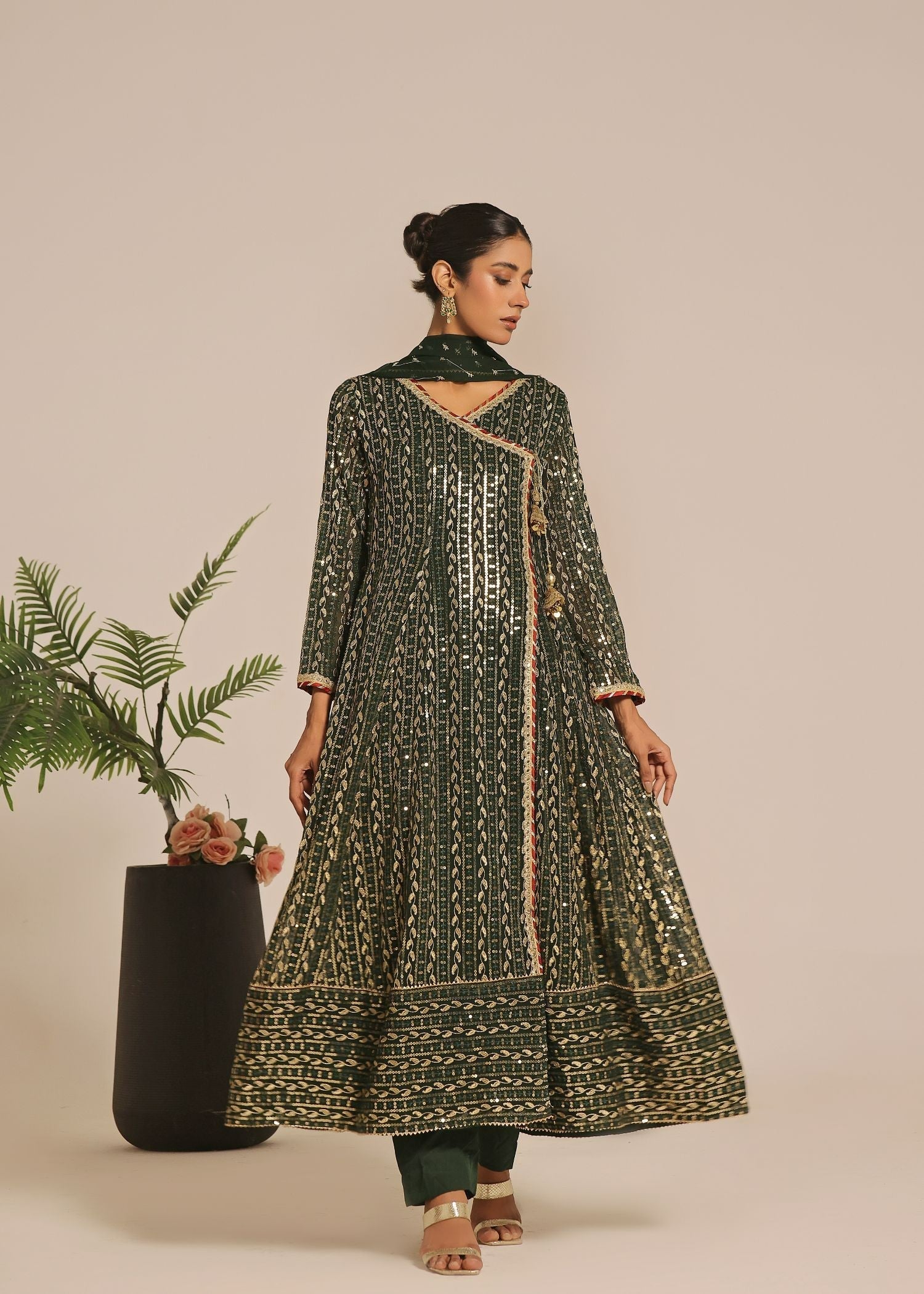 Ayesha Closet Resham Green Women 3pcs