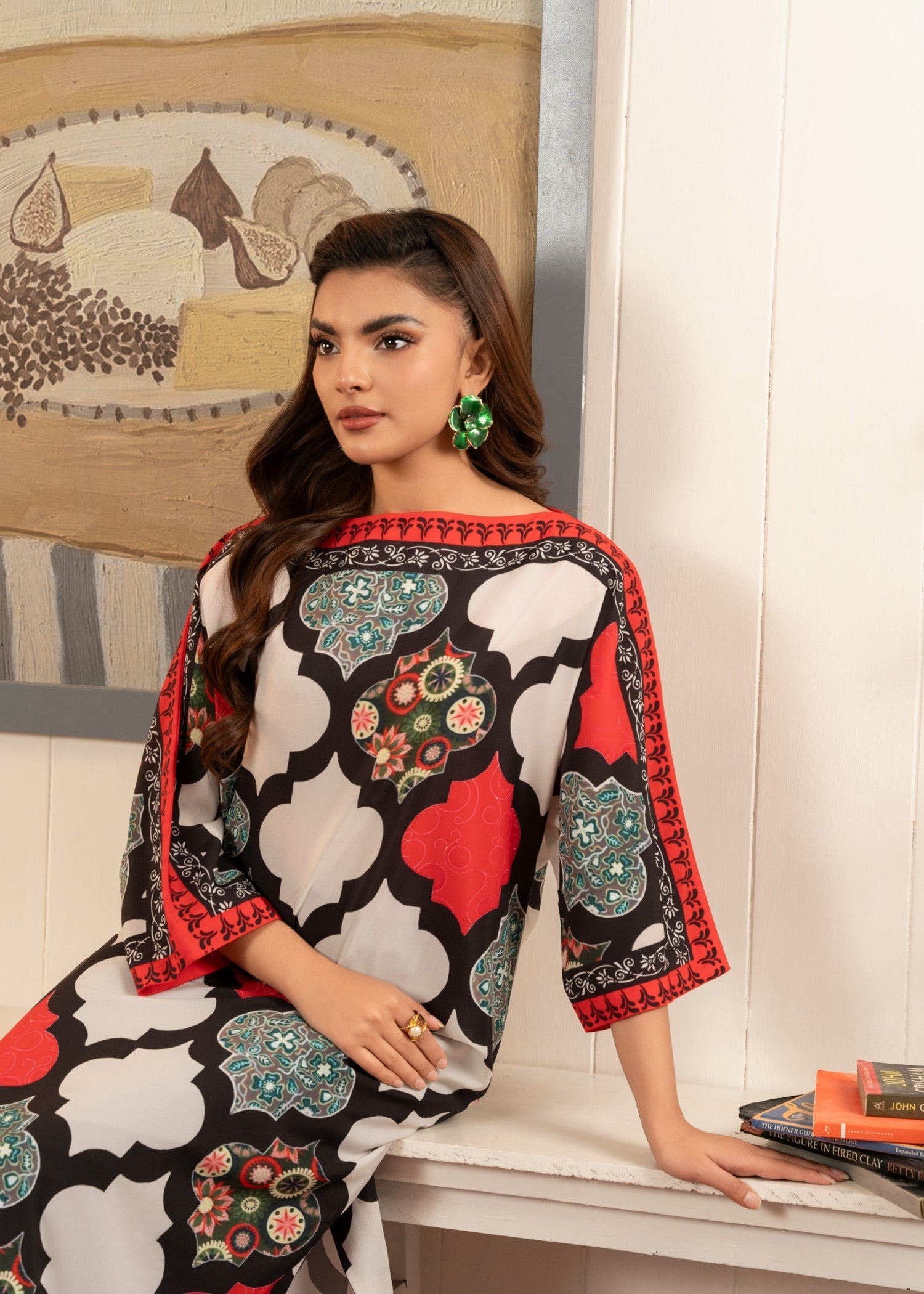 Stitch Vibes Multi Batwing Shirt Women 1pcs