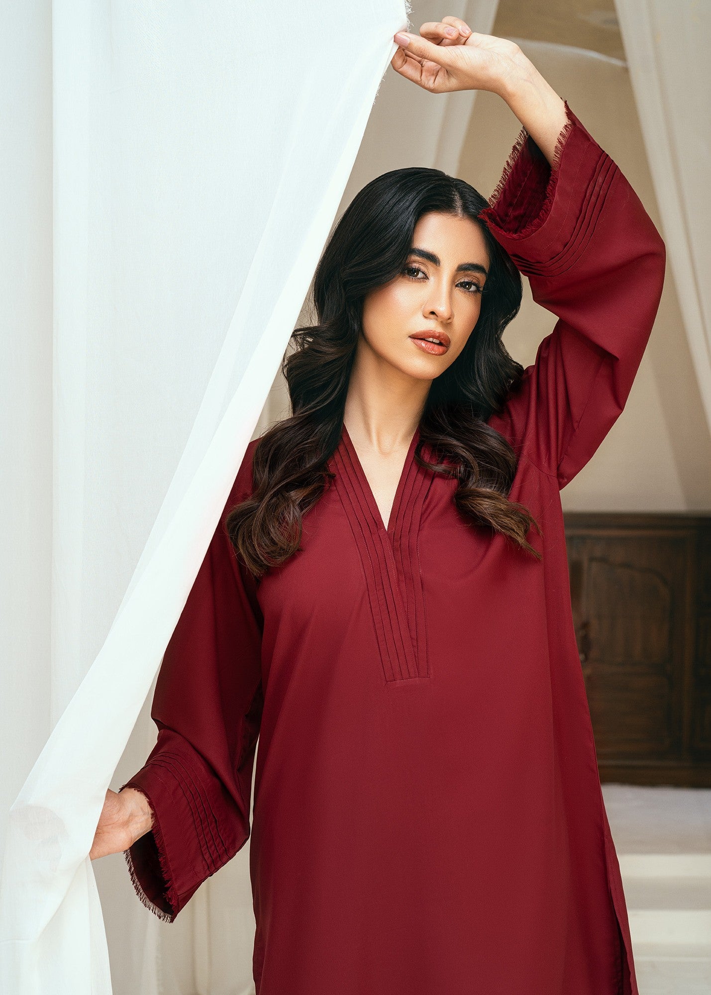 Rangeen Scarlet Co Ord Set Women 2pcs