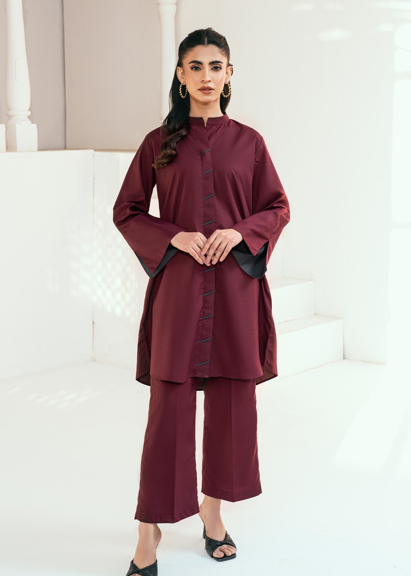 Rangeen Raspberry Co Ord Set Women 2pcs