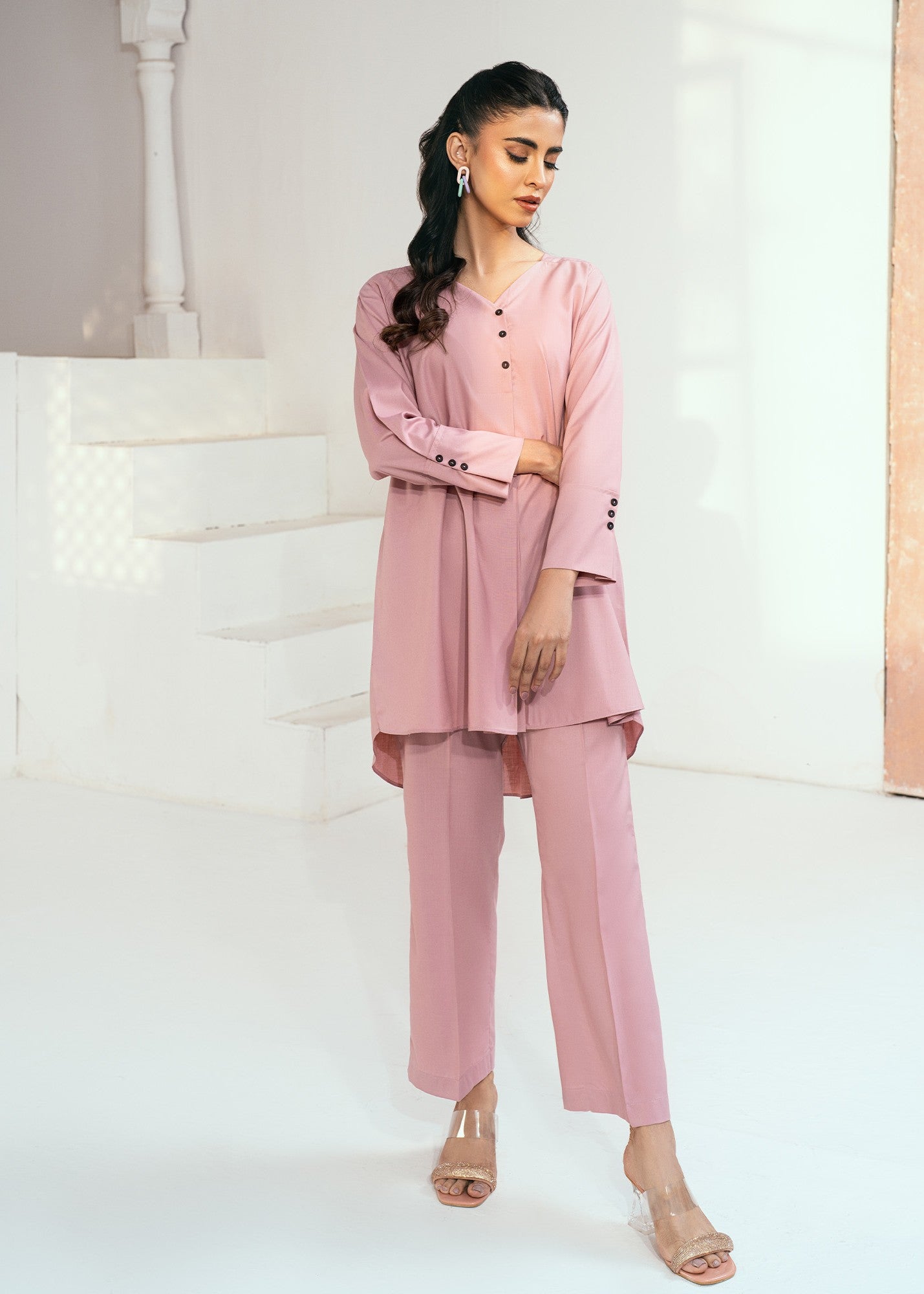 Rangeen Blush Co Ord Set Women 2pcs