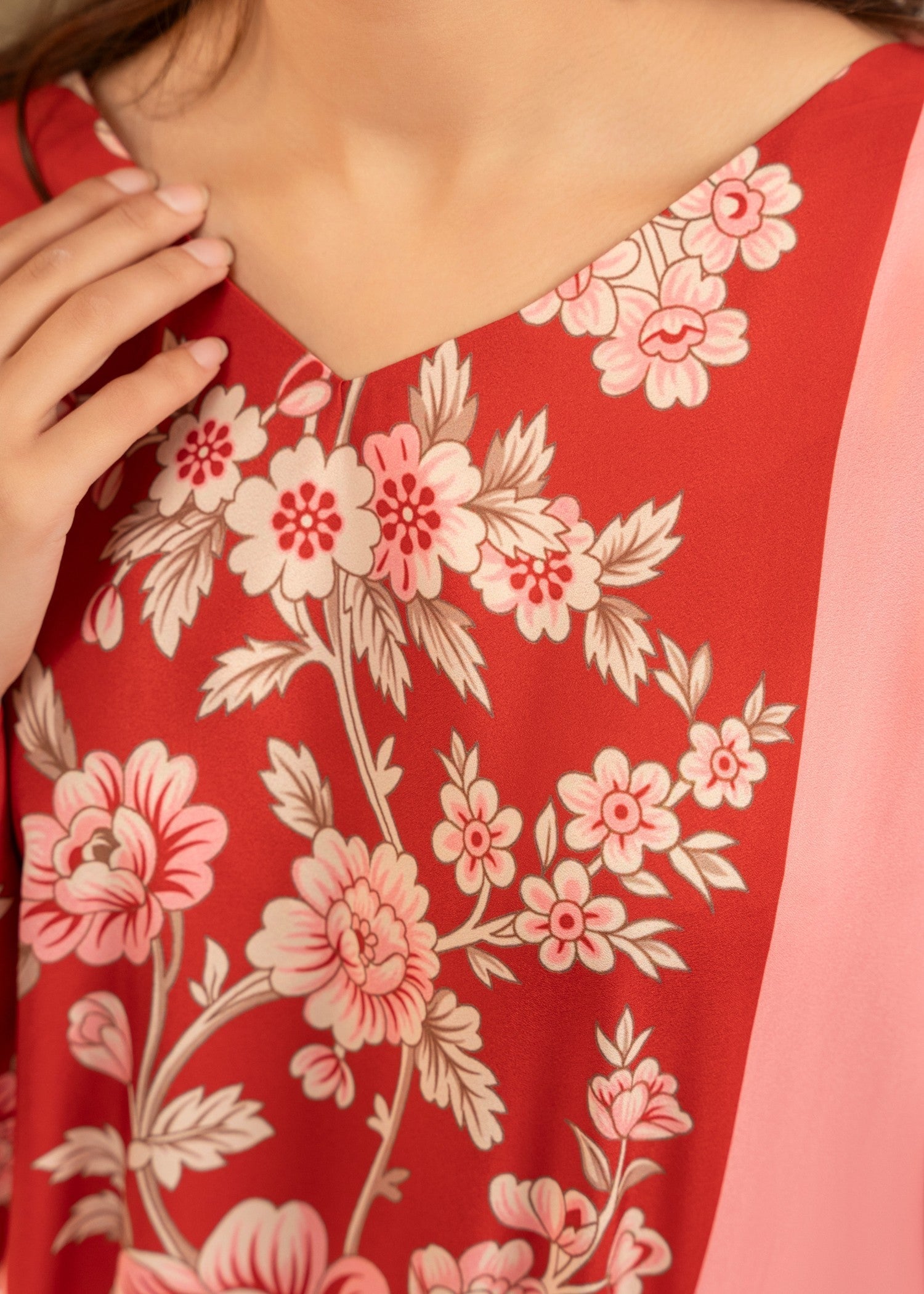 Stitch Vibes Coral Pink Dress Women 2pcs