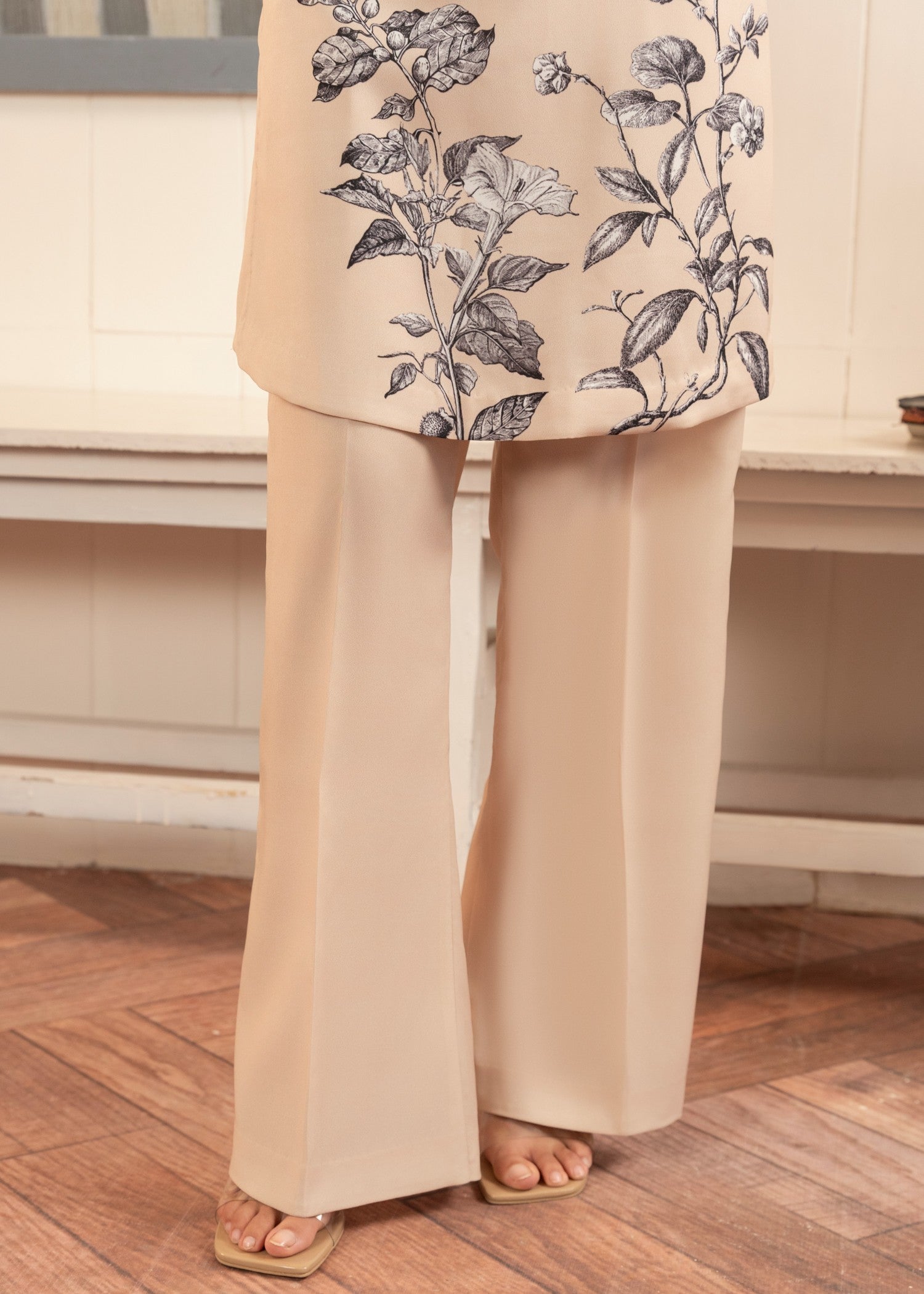 Stitch Vibes Ivory Co Ord set Women 2pcs